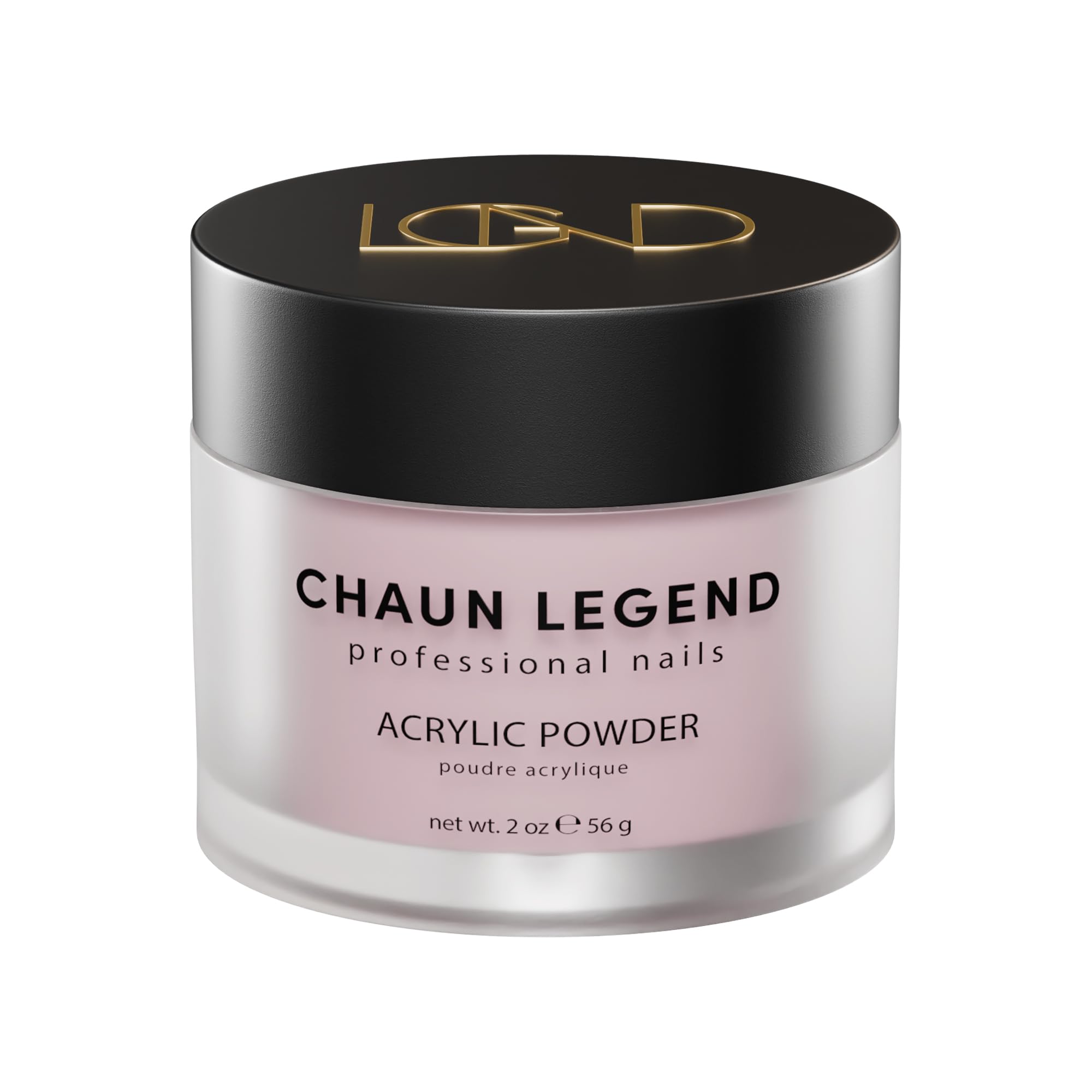 Chaun Legend Acrylic Powder 2oz Pink Parade – Long-Lasting Shimmery Nail Powder for Professionals