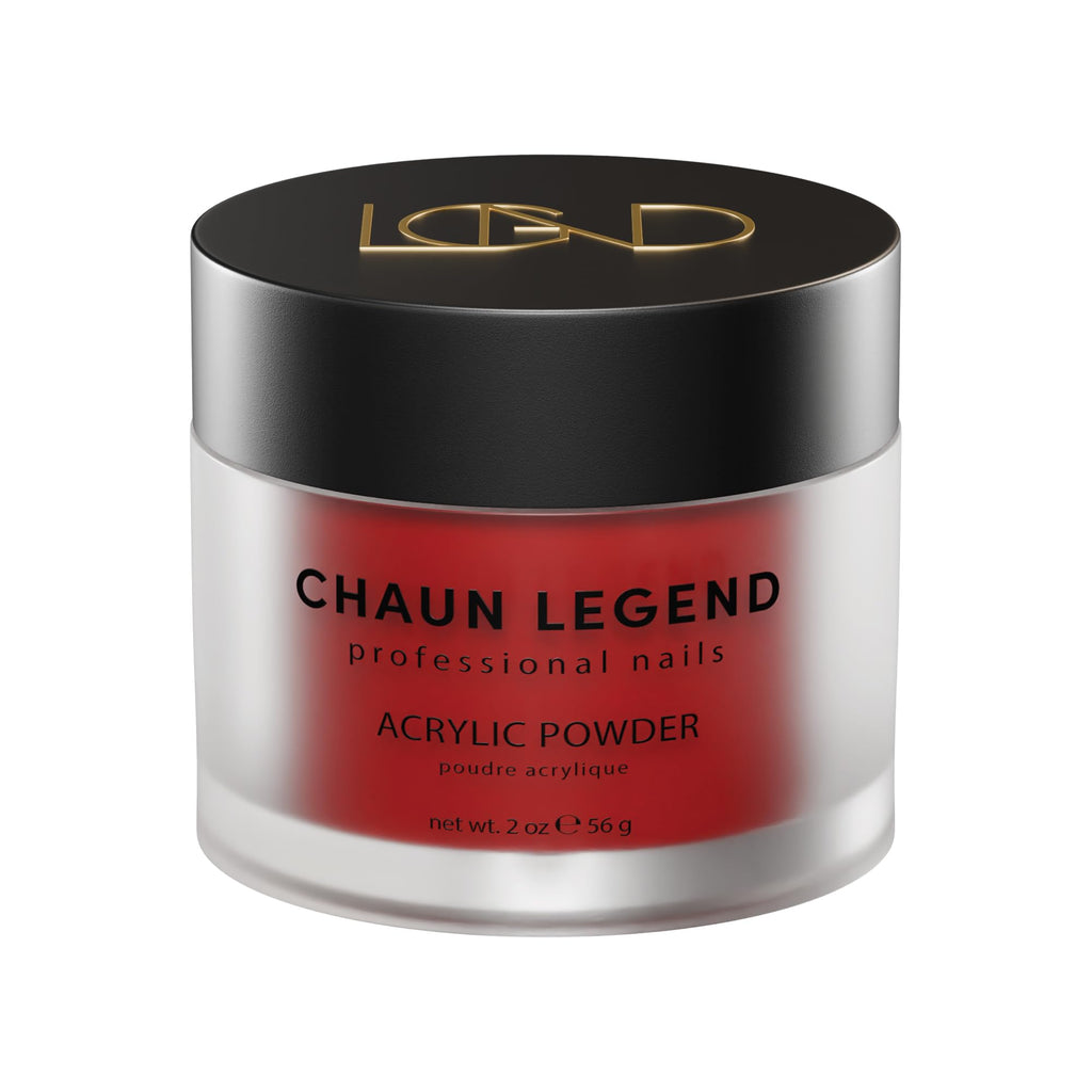 Chaun Legend Acrylic Powder Bad Blood – 2 oz, Long-Lasting Shimmery Nail Powder for Professional Art