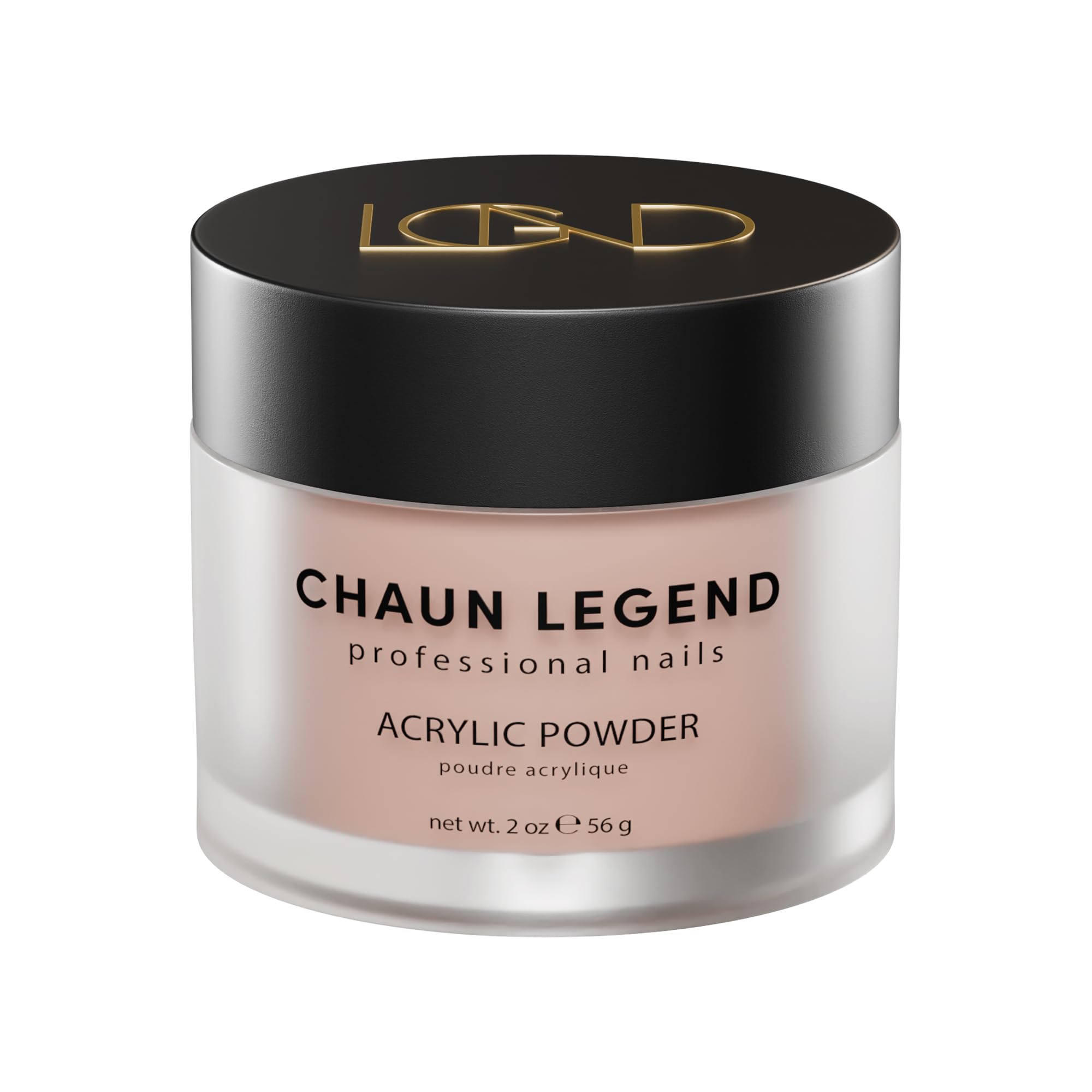 Chaun Legend Acrylic Powder 2oz Creme Brulee – Bubble Free, Self-Leveling, Salon-Quality