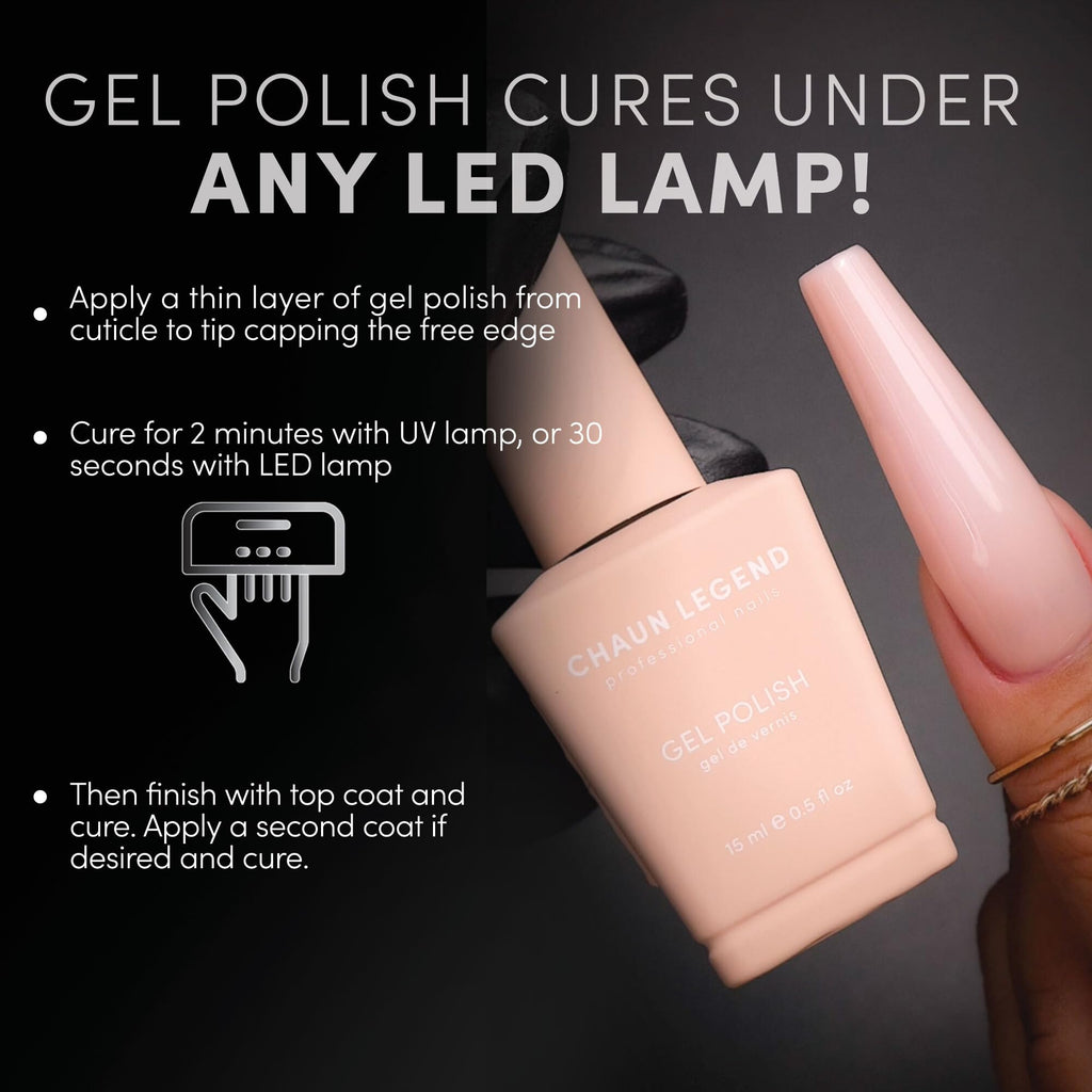 Chaun Legend UV Gel Nail Polish LG5080 Black Diamond – 0.5 oz