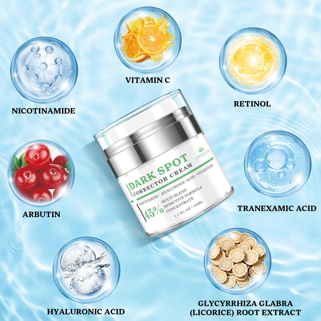 CHEOKINGBA Dark Spot Remover Cream for Face & Body – Niacinamide, Vitamin C, Hyaluronic Acid