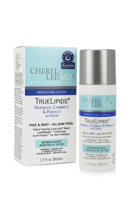 Cheryl Lee MD TrueLipids Hydrate, Correct & Perfect Lotion – Unscented Daily Moisturizer for Sensitive Skin