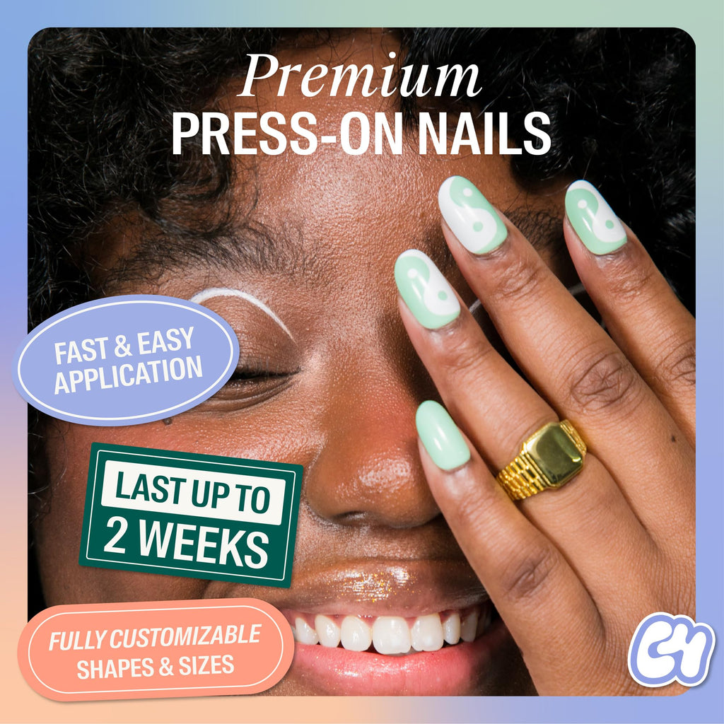 Chillhouse Everything Zen 2.0 Press On Nails Kit – 24 Oval Tips, Up to 2 Weeks Wear