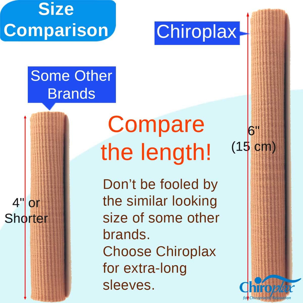 Chiroplax Toe Tubes Sleeves – Gel Lined Protection for Toes & Bunions (5 Pack, XL)