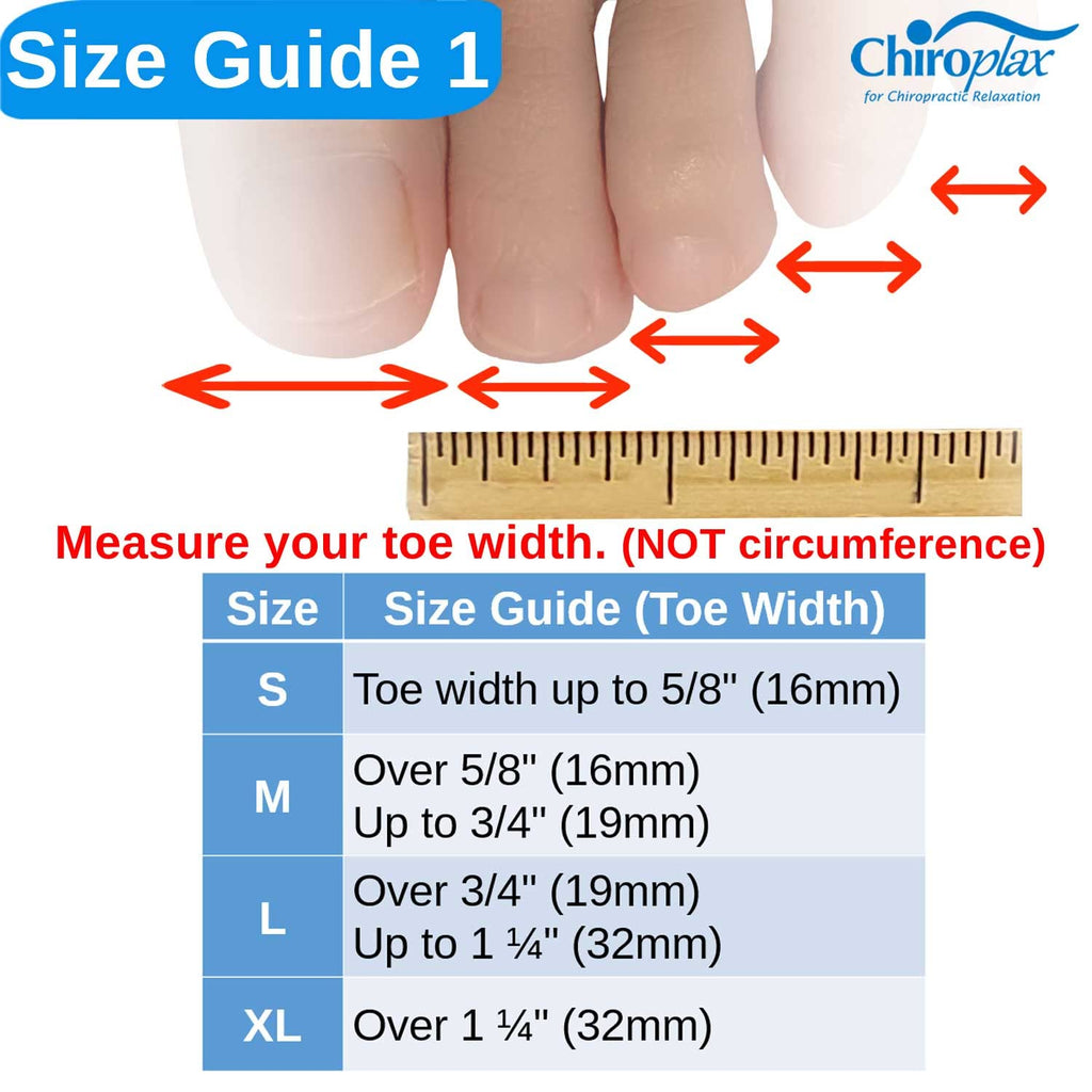 Chiroplax Toe Tubes Sleeves – Fabric & Gel Lining, 5 Pack (Large) for Toes, Bunions & Hammertoes