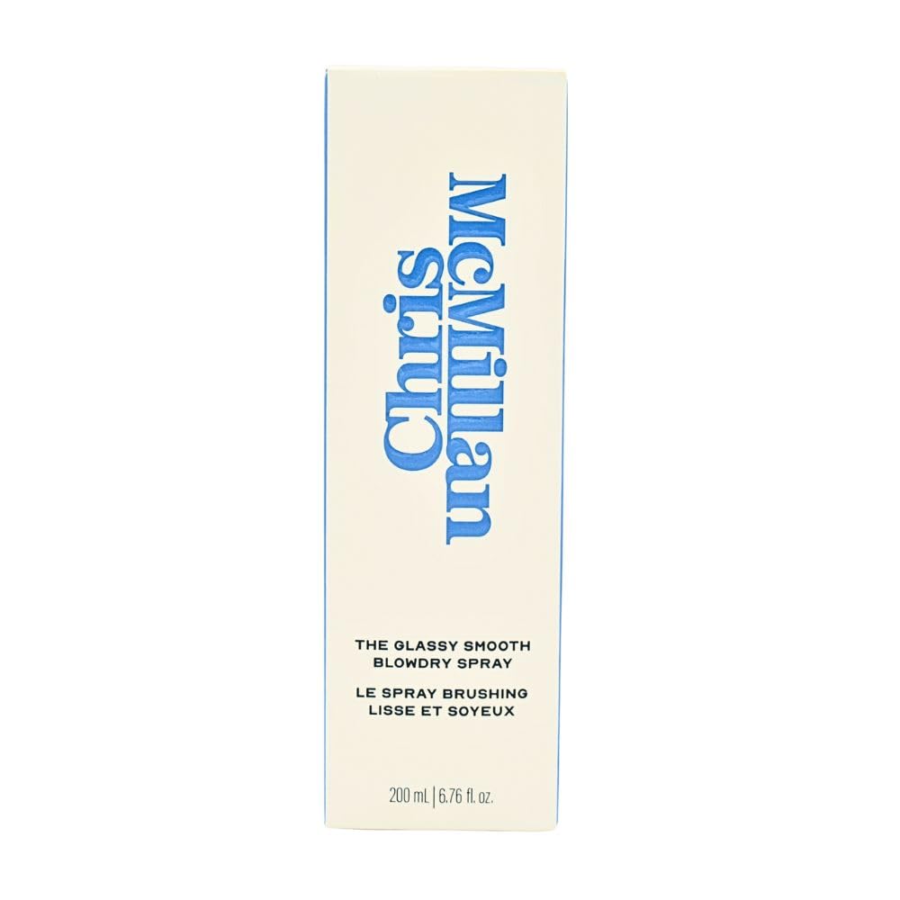 Chris McMillan The Glassy Smooth Blowdry Spray for Frizz | Heat Protection & Shine 6.76 oz