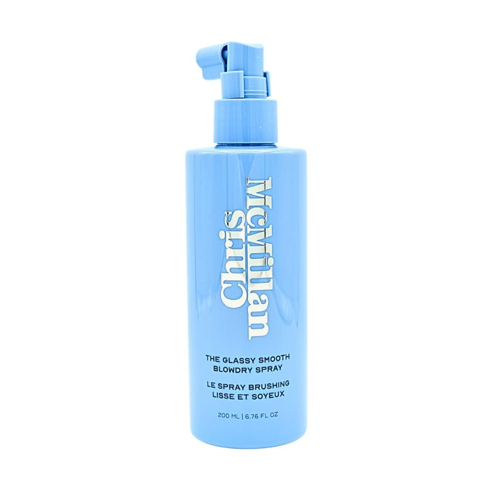 Chris McMillan The Glassy Smooth Blowdry Spray for Frizz | Heat Protection & Shine 6.76 oz