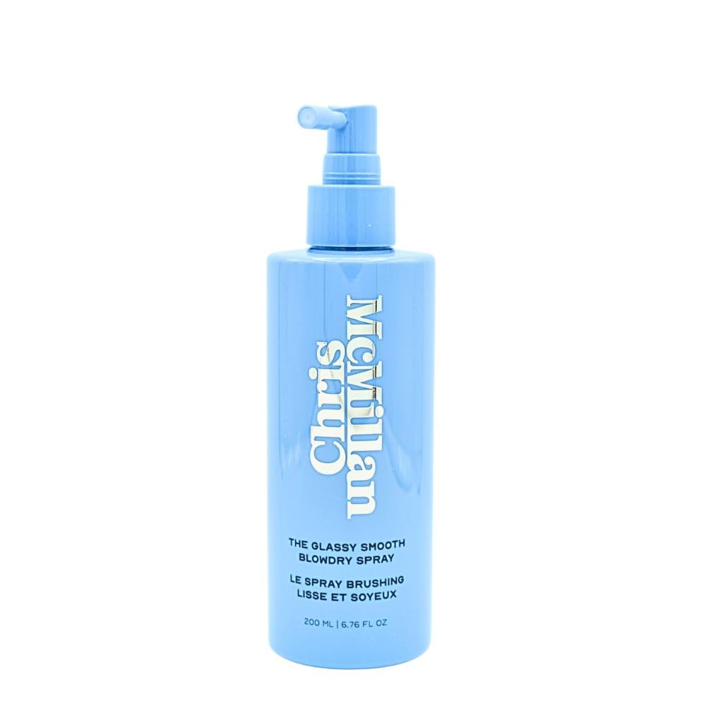 Chris McMillan The Glassy Smooth Blowdry Spray for Frizz | Heat Protection & Shine 6.76 oz