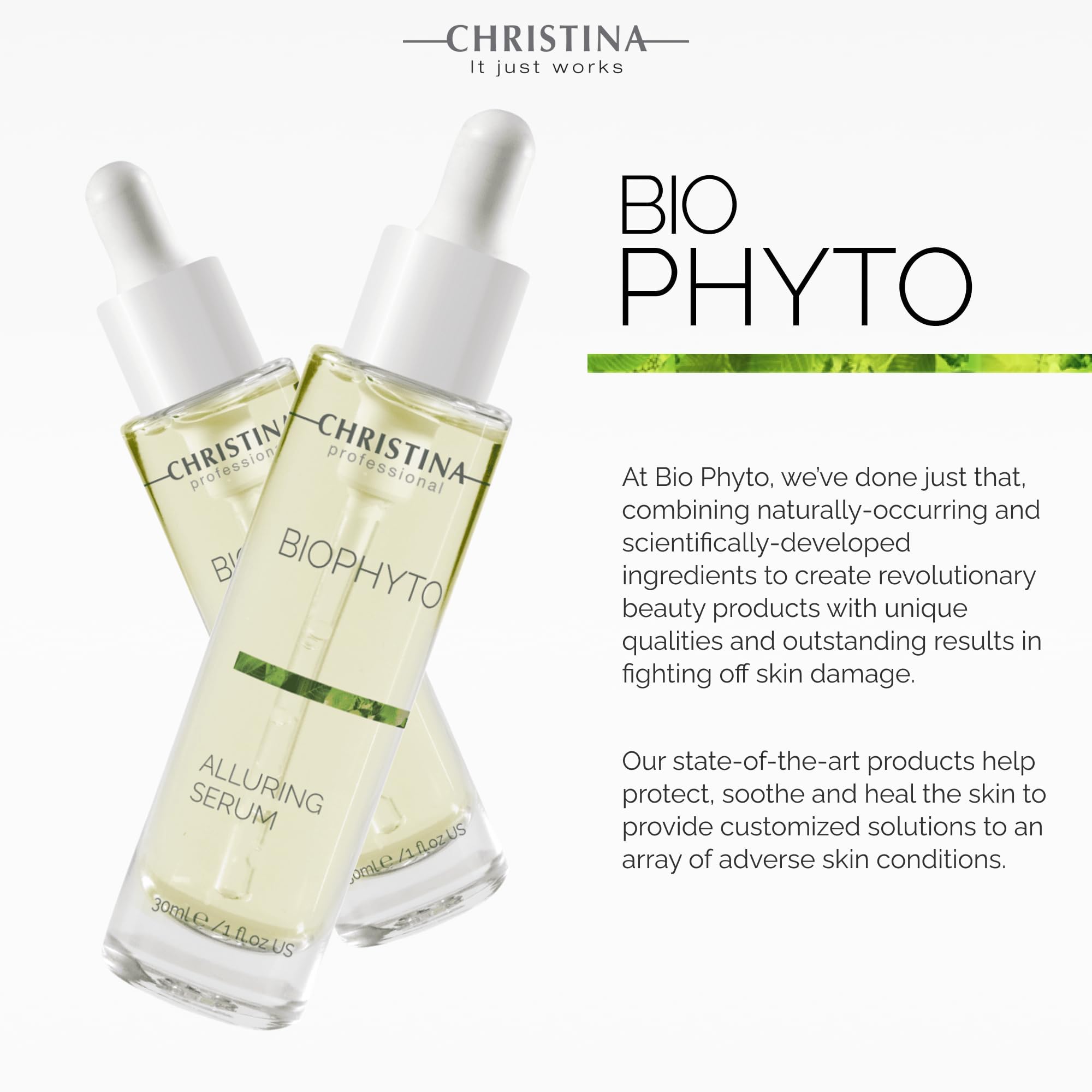Christina Biophyto Alluring Anti-Aging Serum – Vitamin C, HA & Echinacea, 30ml
