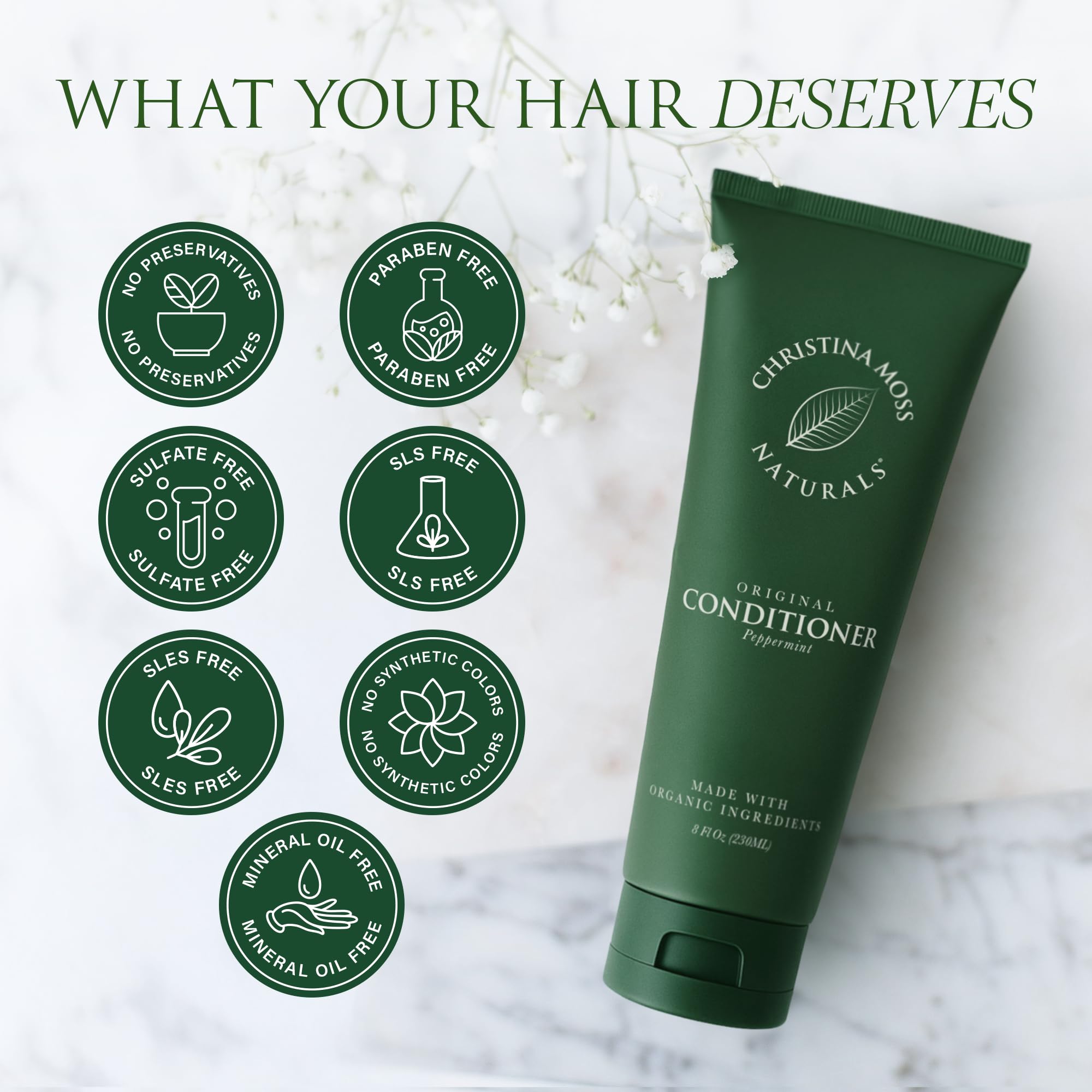 Christina Moss Naturals Conditioner – Organic, Silicone- & Paraben-Free