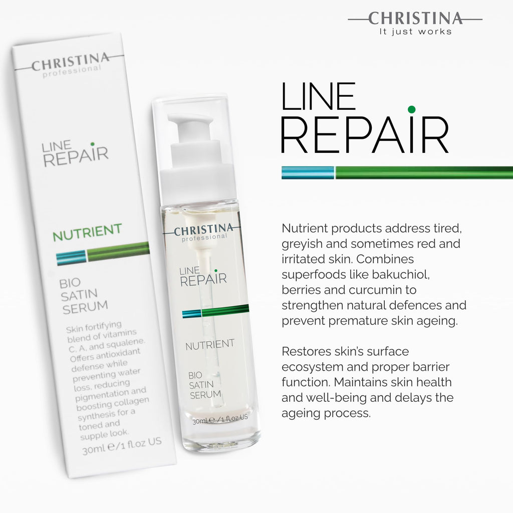 Cristina Nutrient Bio Satin Serum - Hydration, Vitamin A & C for Radiant Glow & Firmer Look
