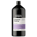 L'Oréal Professionnel Serié Expert Chroma Crème Purple Dyes Shampoo Anti-Brassiness & Yellow Tones Neutralising for Highlighted & Blonde Hair 1500 ml/50.72 oz