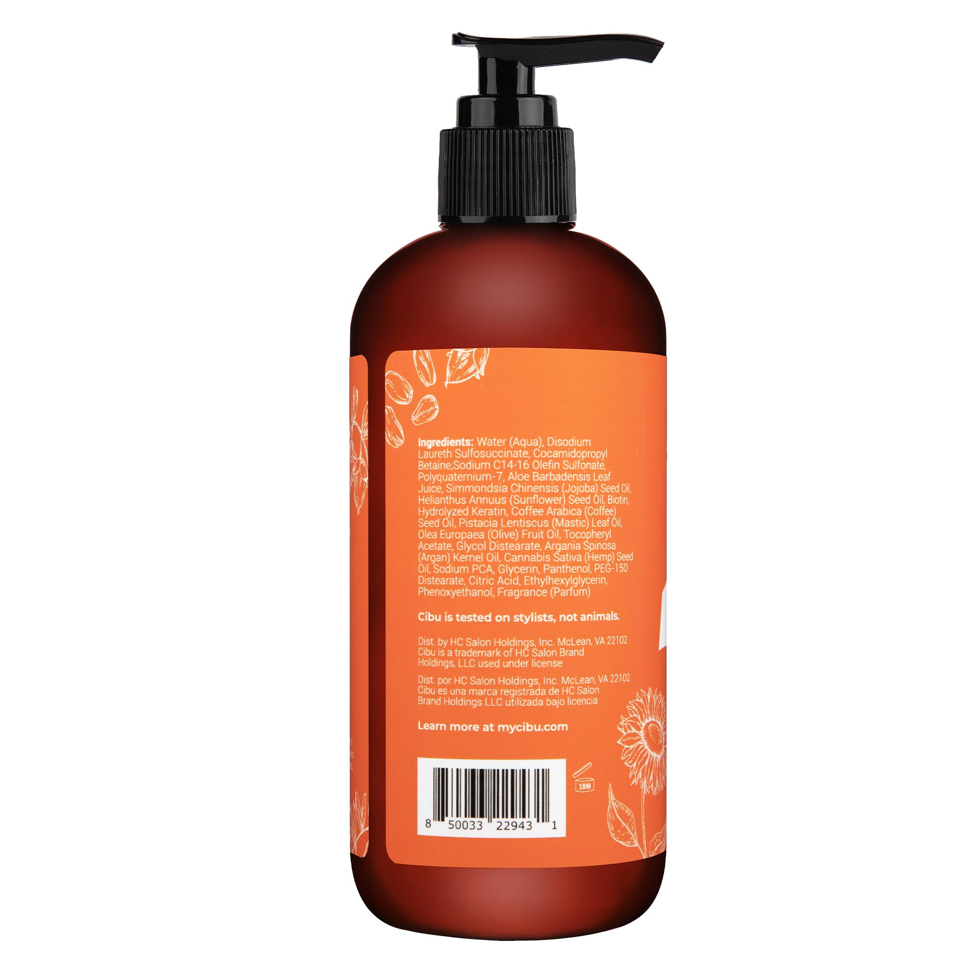 CIBU Curl + Coil Shampoo – Defines, Hydrates & Smooths Frizz-Free Curls (350ml)