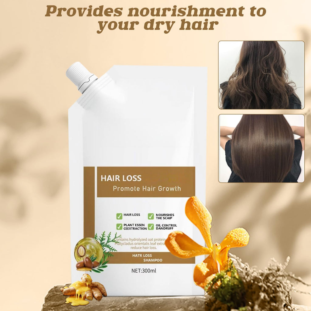 CidnMatd 300ML Anti-Hair Fall Shampoo – Plant-Extract Moisturizing Hair Growth Support for Women & Men