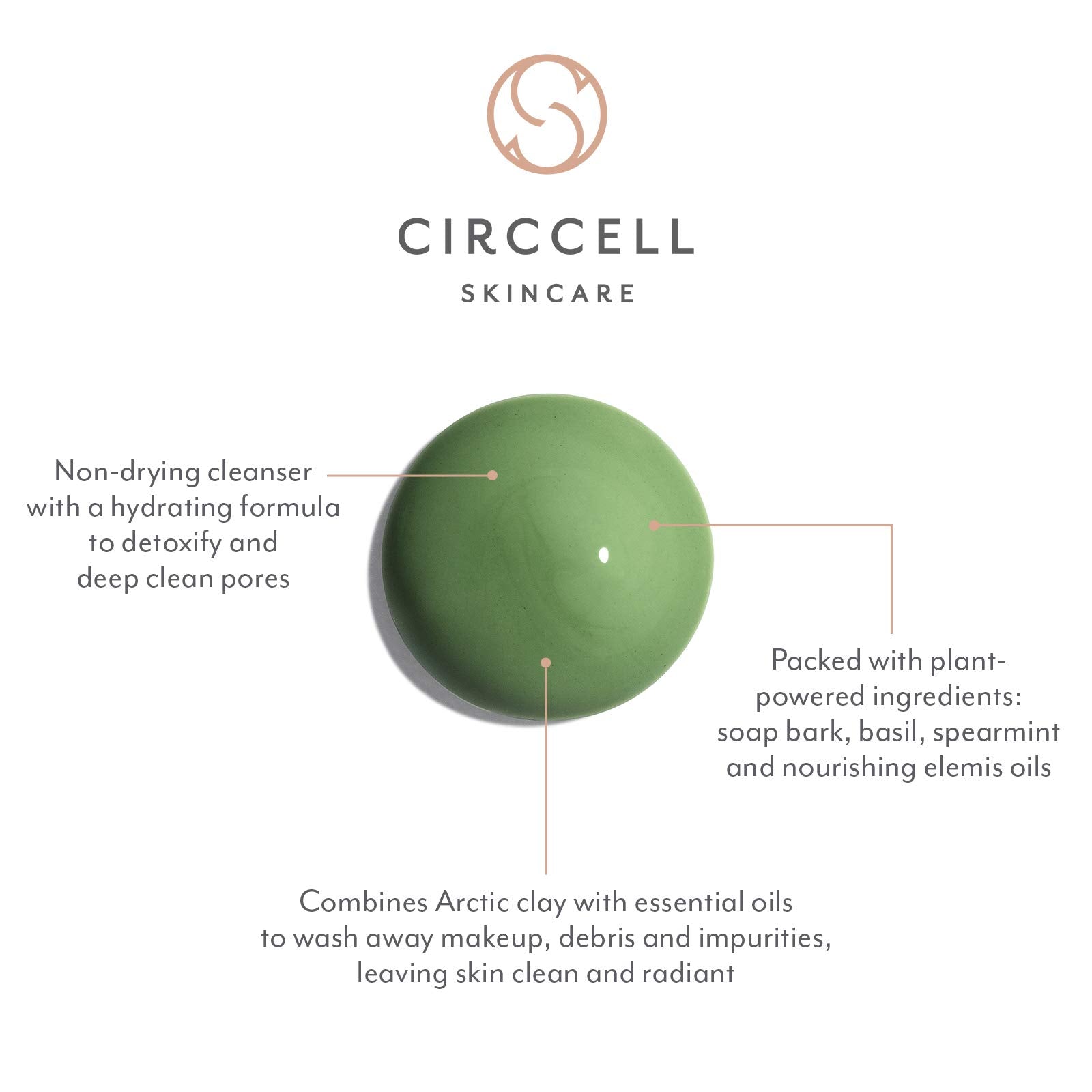 CIRCCELL Geothermal Clay Cleanser – Hydrating Arctic Clay & Essential Oils