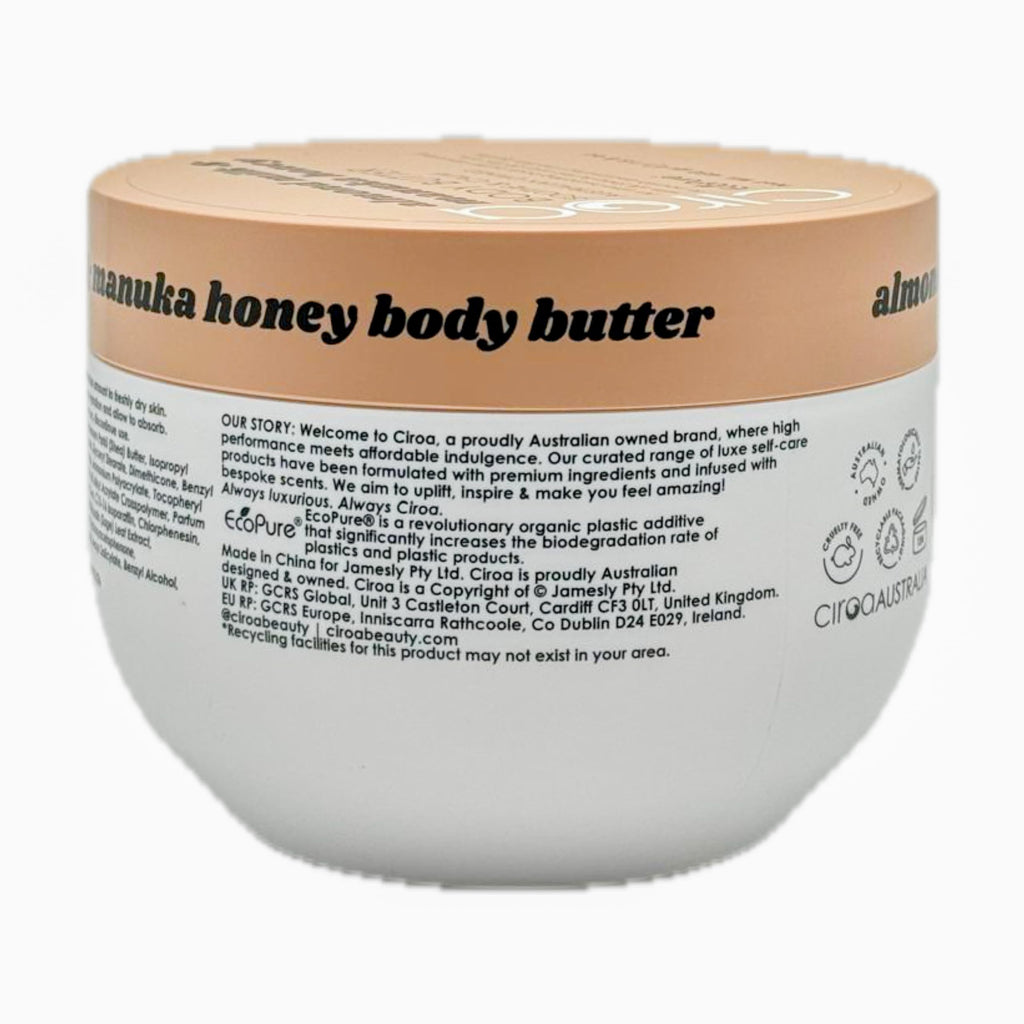 Ciroa Almond Milk & Manuka Honey Body Butter – Soothe & Calm (15.8 oz)