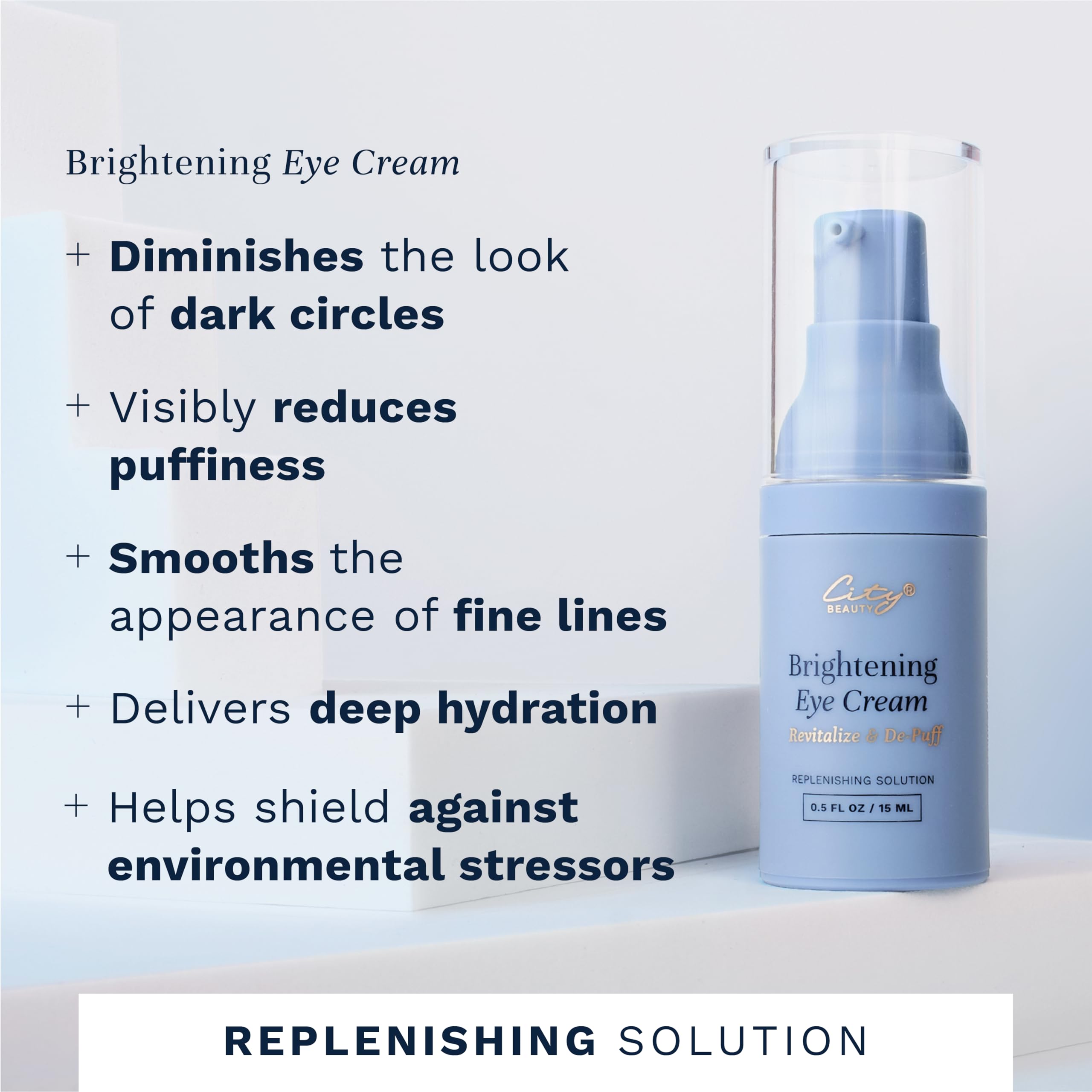 City Beauty Brightening Eye Cream – Reduce Dark Circles, Puffiness & Fine Lines