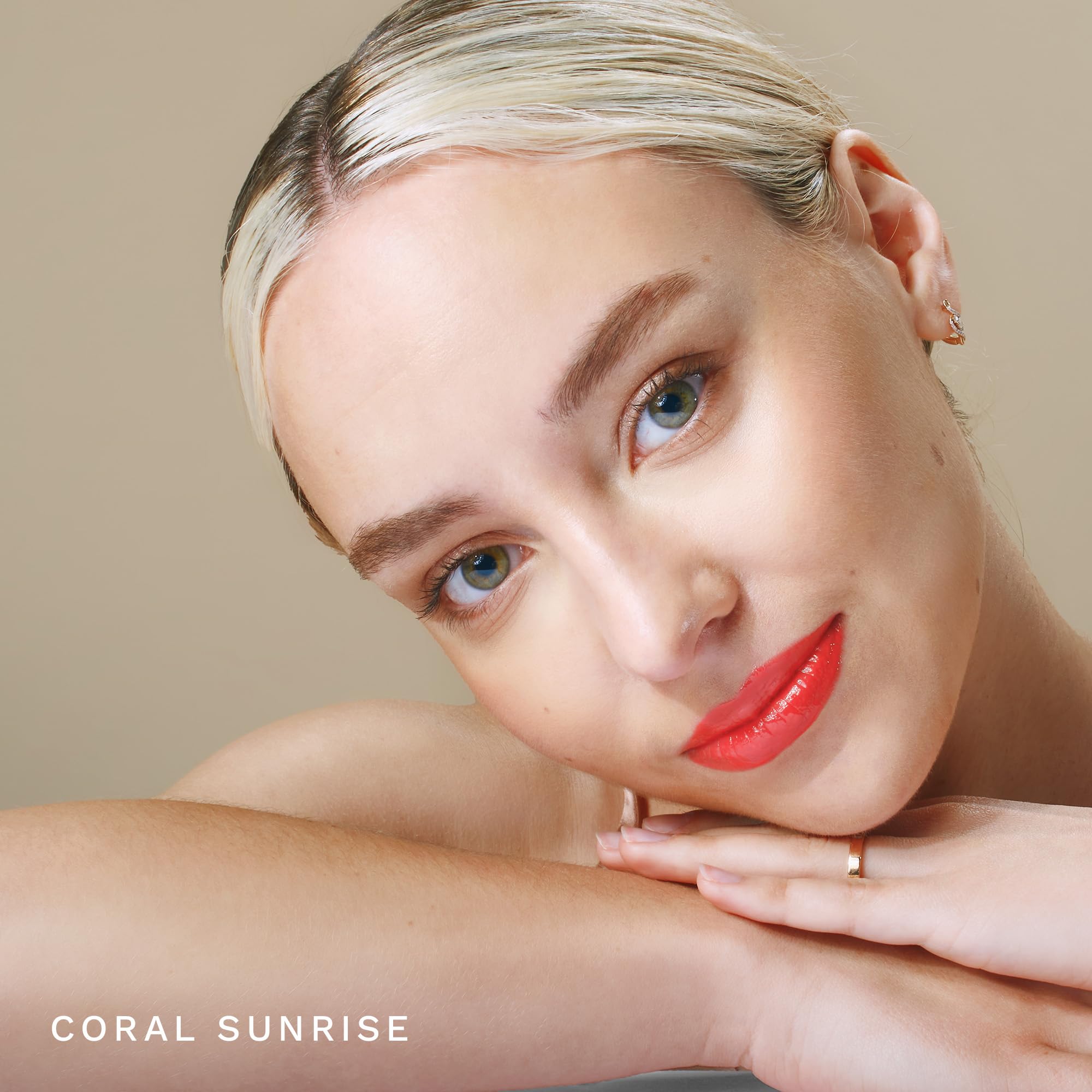 City Lips Plumping Lip Gloss in Coral Sunrise — City Beauty | Hydrating, High-Shine Lip Plumper with Hyaluronic Acid