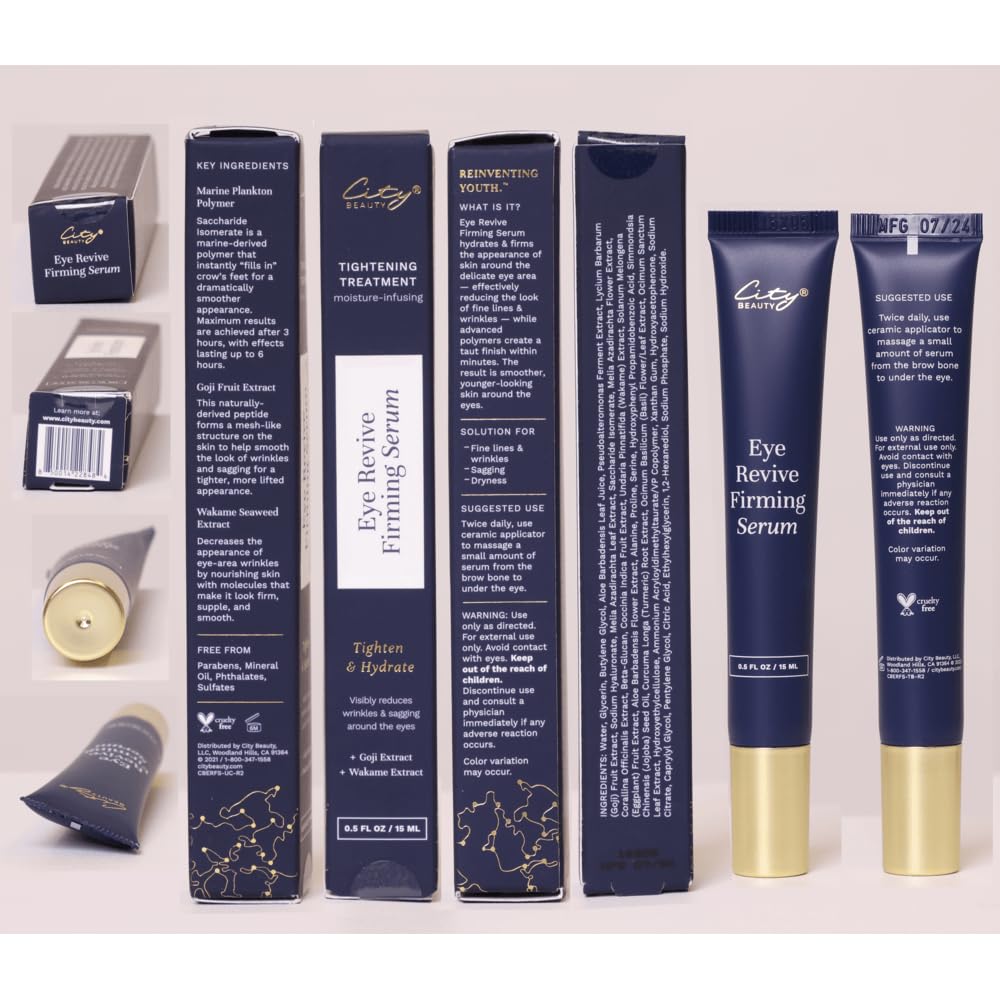 City Beauty Eye Revive Firming Serum – Firm, Hydrate & Tighten Under-Eye Skin | Cruelty-Free