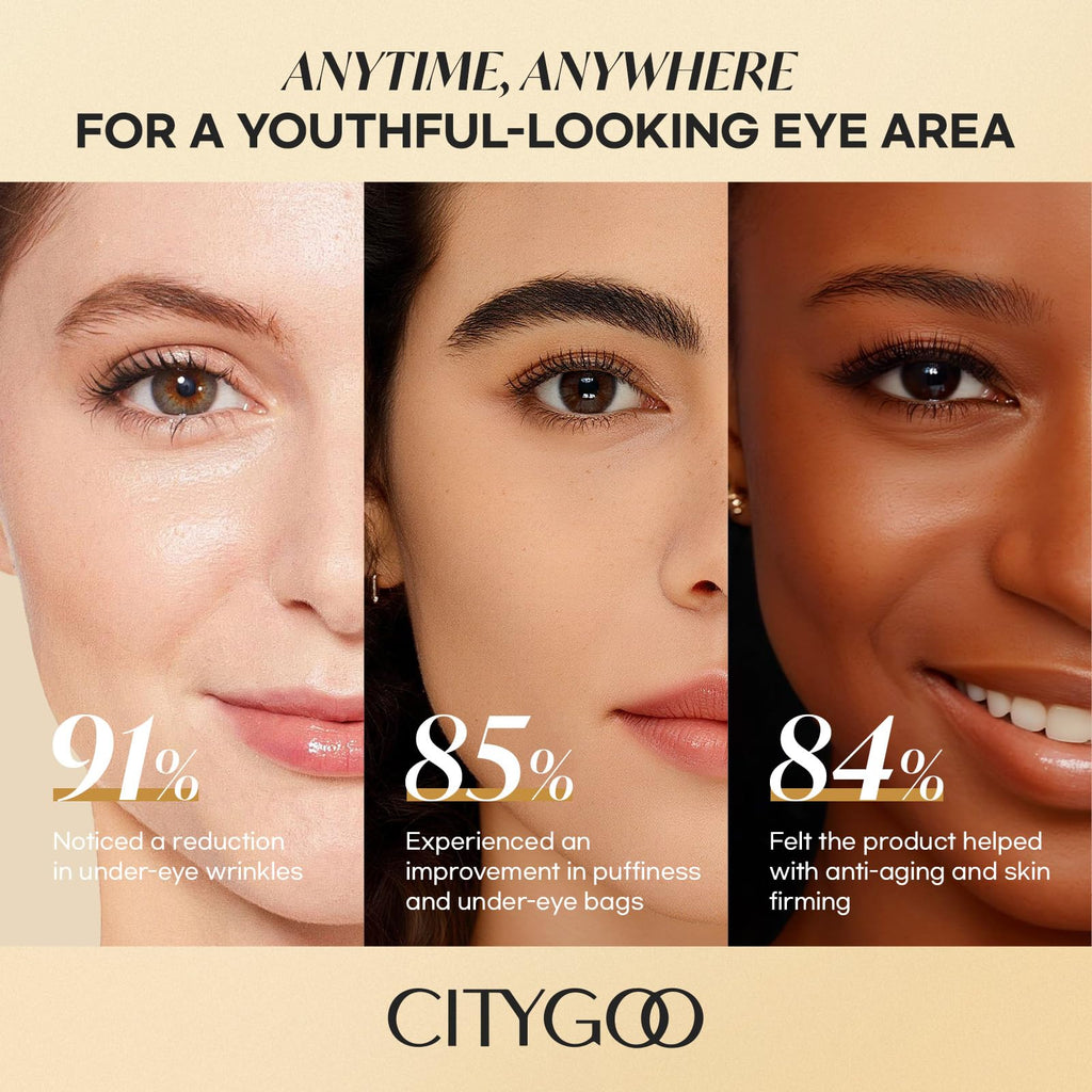 CITYGOO Retinol Eye Stick Hydrating - Anti-Aging Eye Care with Retinol & Collagen | Travel-Friendly 0.35oz/10g