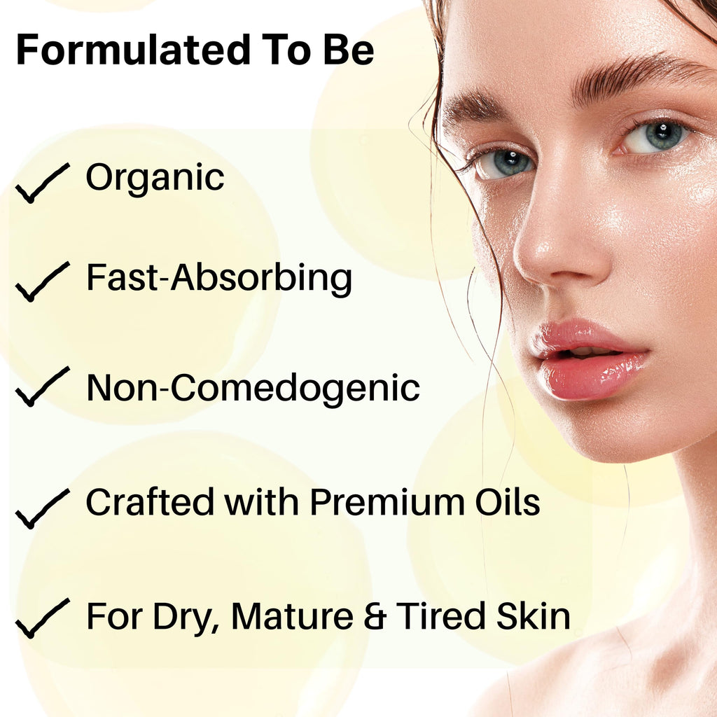 Civil Code Mesopotamian Face Oil – Organic Hydrating Facial Oil with Sea Buckthorn & Lavender – 1oz