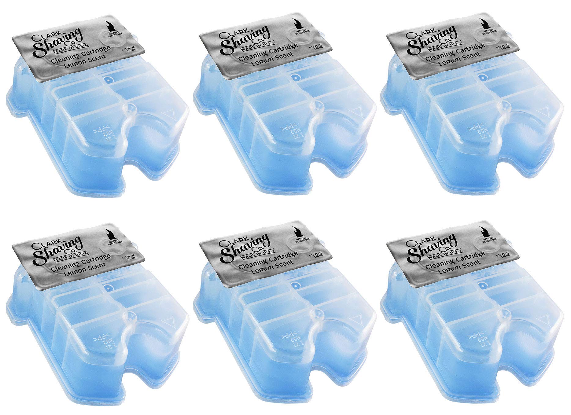 Clark Shaving Co. Refill Cartridges for Braun Clean & Renew CCR (6-Pack) – Lemon Fresh Formula