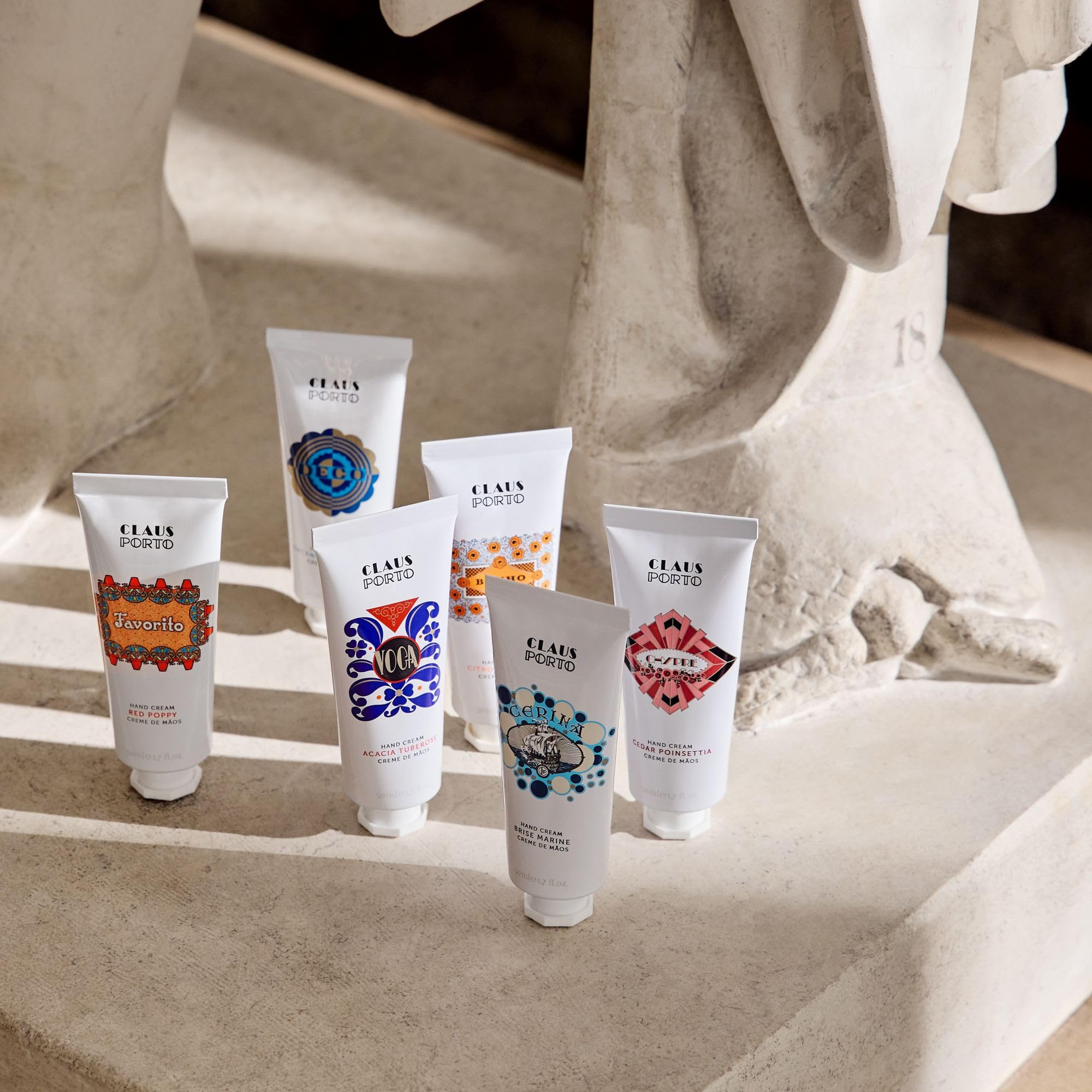 Claus Porto Favorito Red Poppy Hand Cream – Silky, Fast-Absorbing, 50ml (New Packaging)