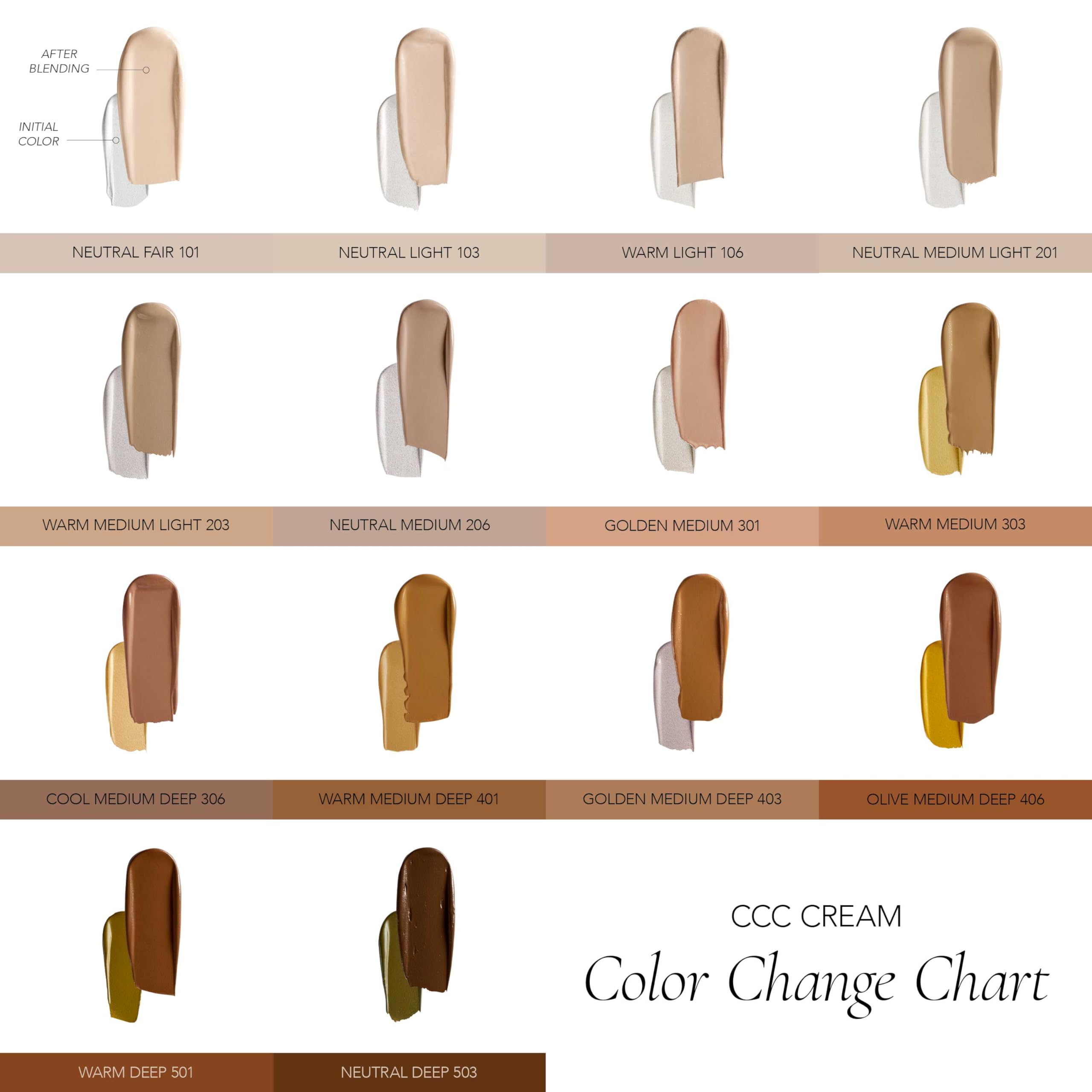 CLE Cosmetics CCC Cream Warm Medium Light 203 SPF 50 – Lightweight Color Correcting BB/CC Hybrid Foundation