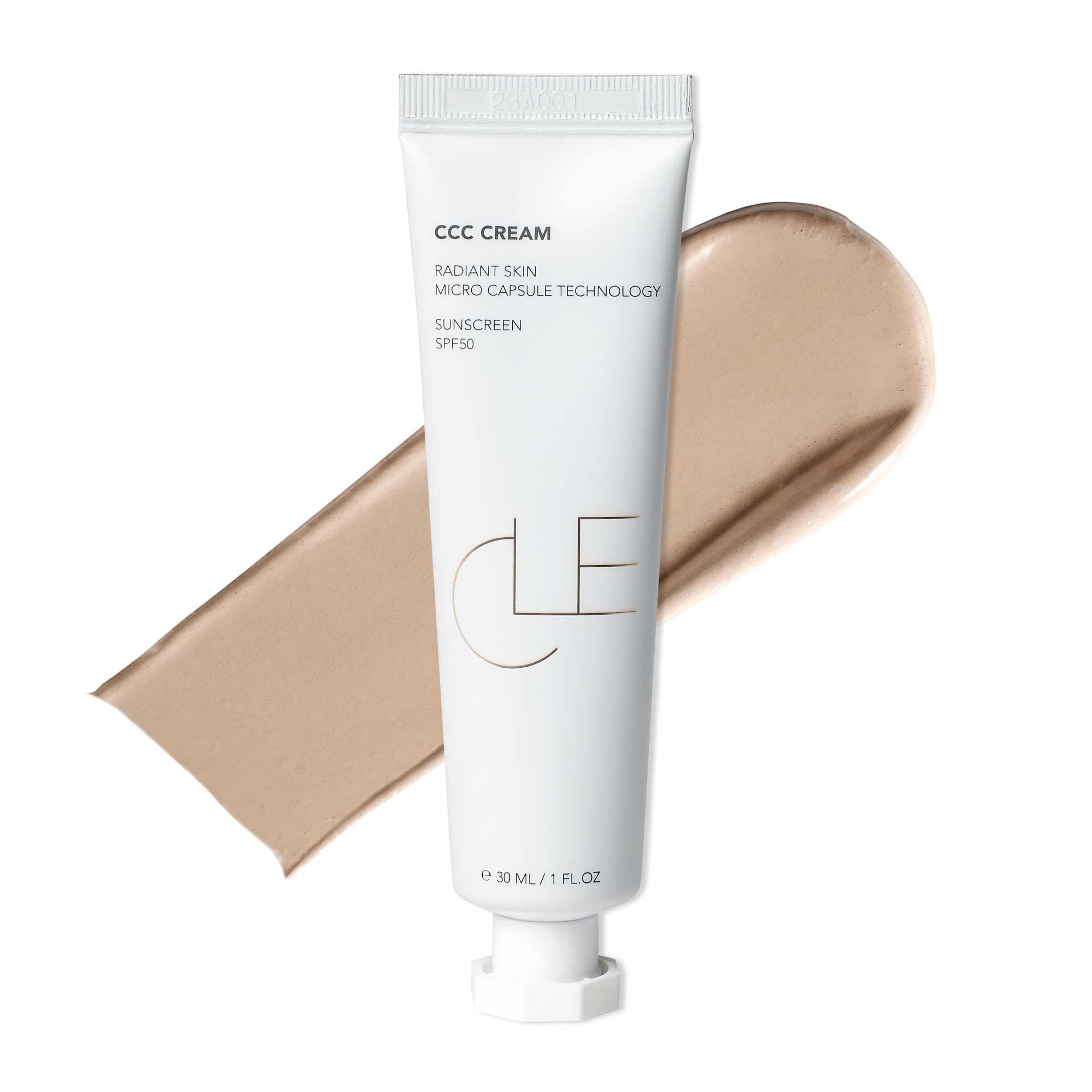 CLE Cosmetics CCC Cream Warm Light 106 SPF 50 – Color Correcting Foundation & BB/CC Hybrid | 1 fl oz