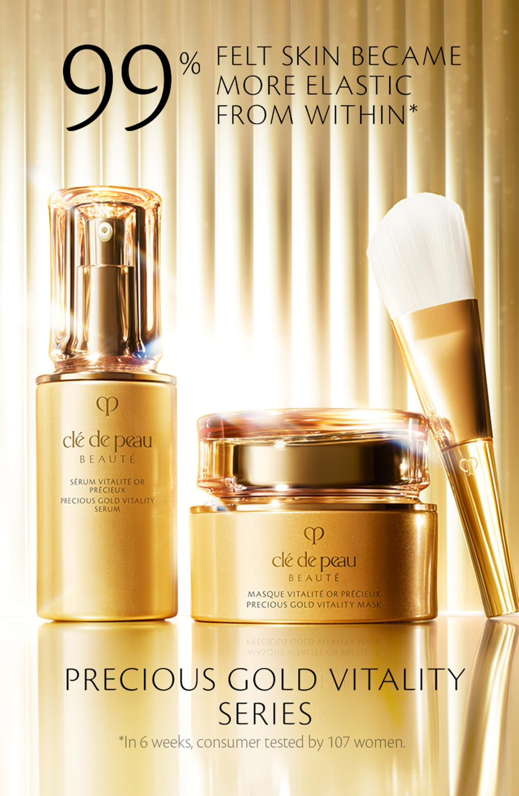 Clé de Peau Beauté Precious Gold Vitality Serum 1.3 Fl Oz | Radiance & Skin Intelligence