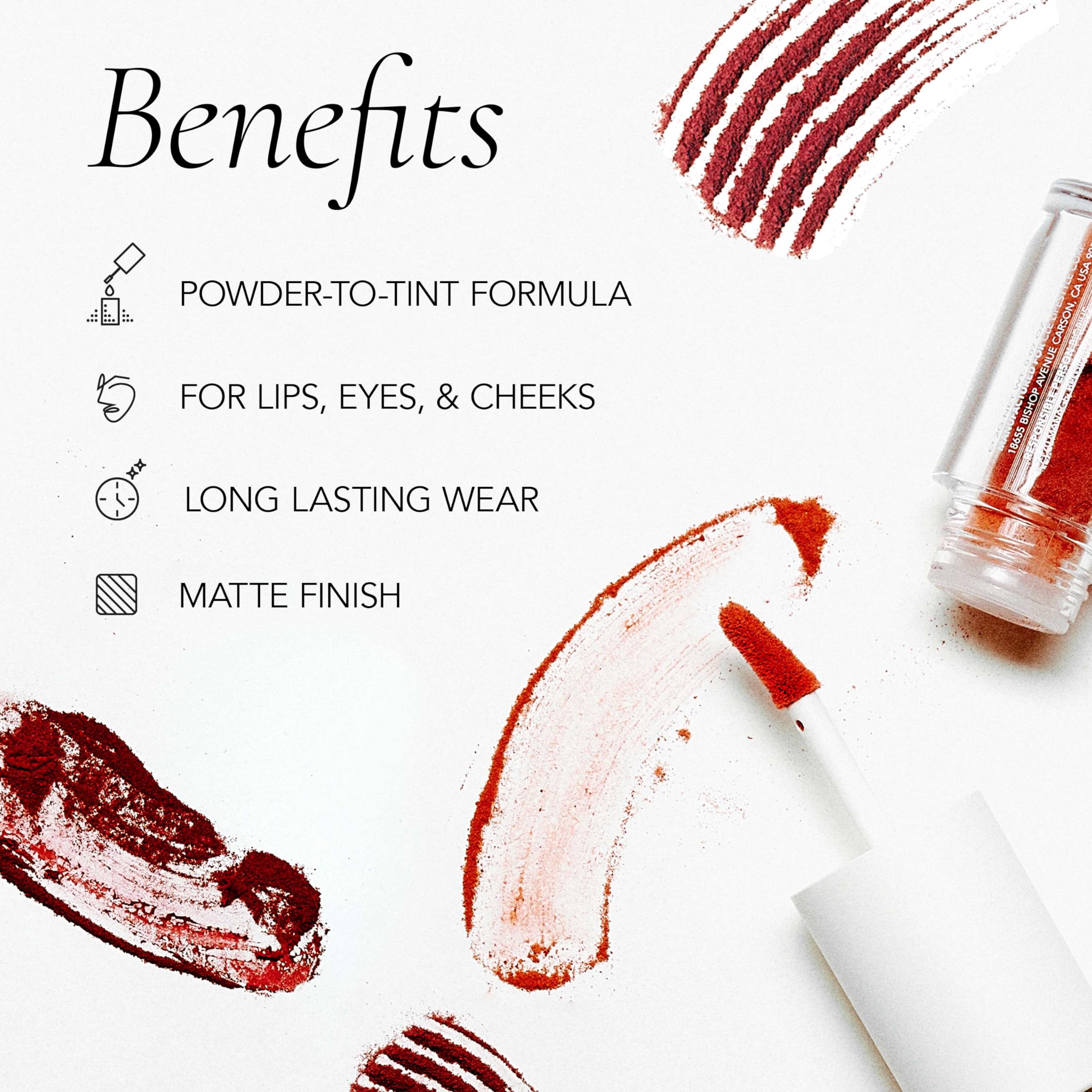 CLE Melting Lip Powder Tint – Lady Guava (0.07 oz) | Vegan, Cruelty-Free, Paraben-Free Matte Tint for Lips, Eyes & Cheeks