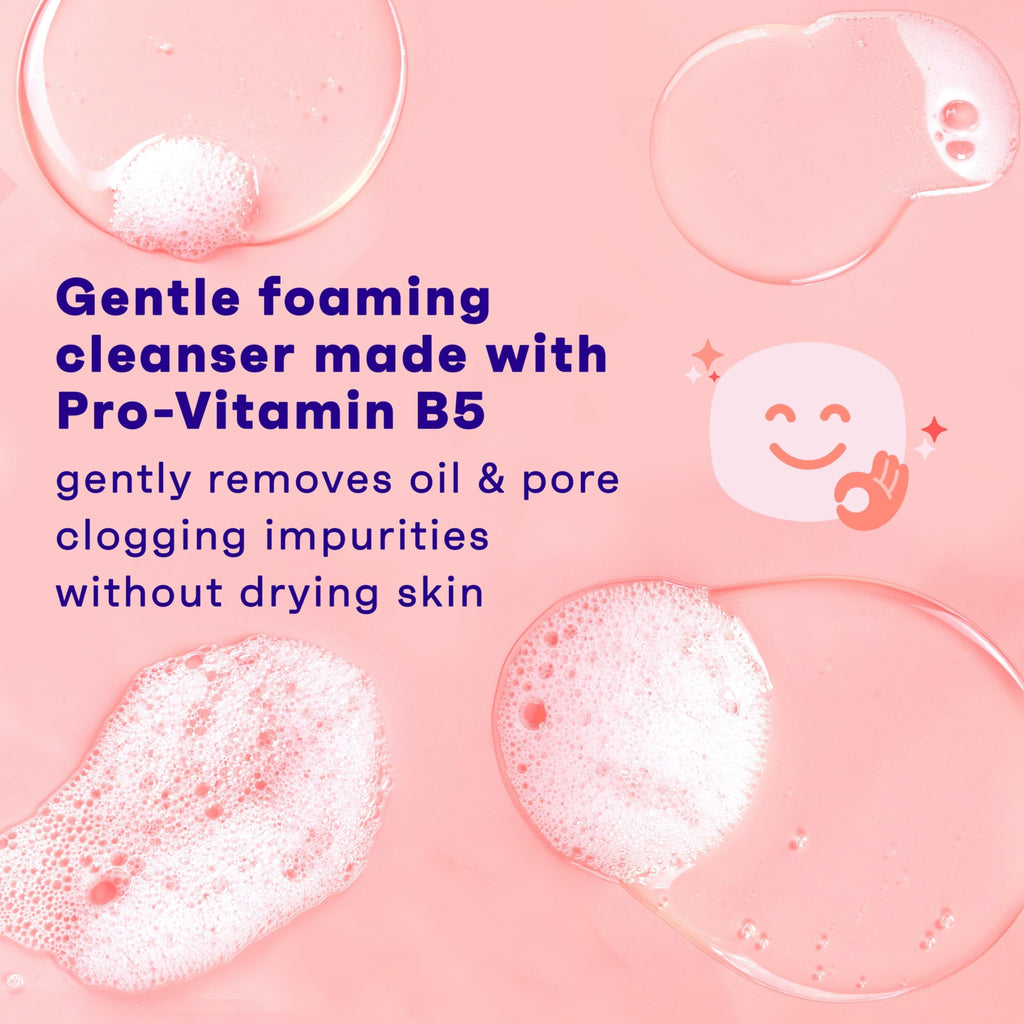Clean & Clear Essentials Oil-Free Foaming Facial Cleanser with Pro-Vitamin B5 – 8 fl oz