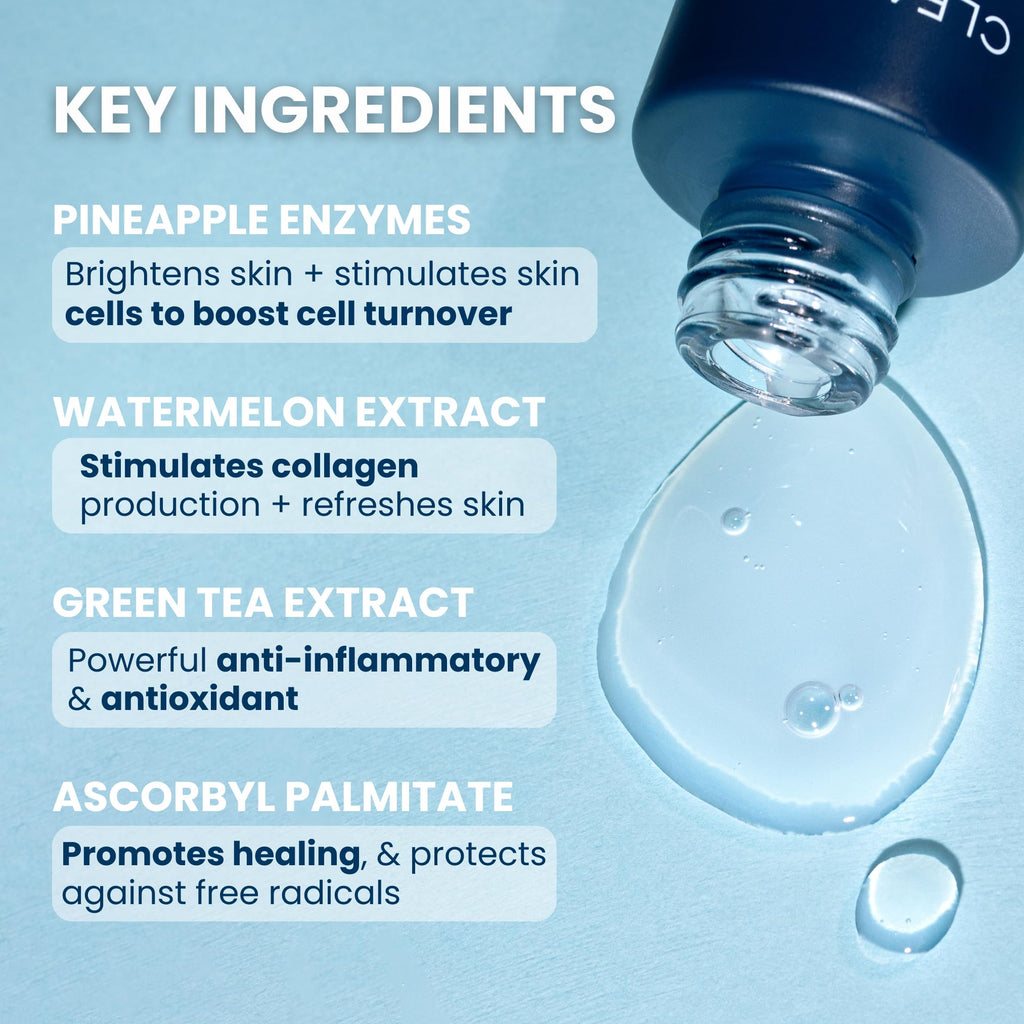 Clean Skin Club Vitamin C Serum & Brightening Booster – Brighten, Protect & Hydrate