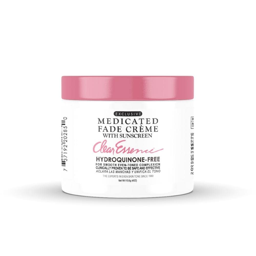 Clear Essence Exclusive Medicated Fade Creme with Sunscreen - Fade Cream for Dark Spots & Even Skin Tone | 4 Oz