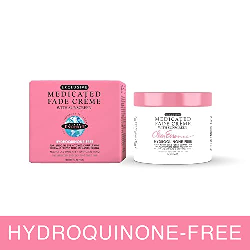 Clear Essence Exclusive Medicated Fade Creme with Sunscreen - Fade Cream for Dark Spots & Even Skin Tone | 4 Oz