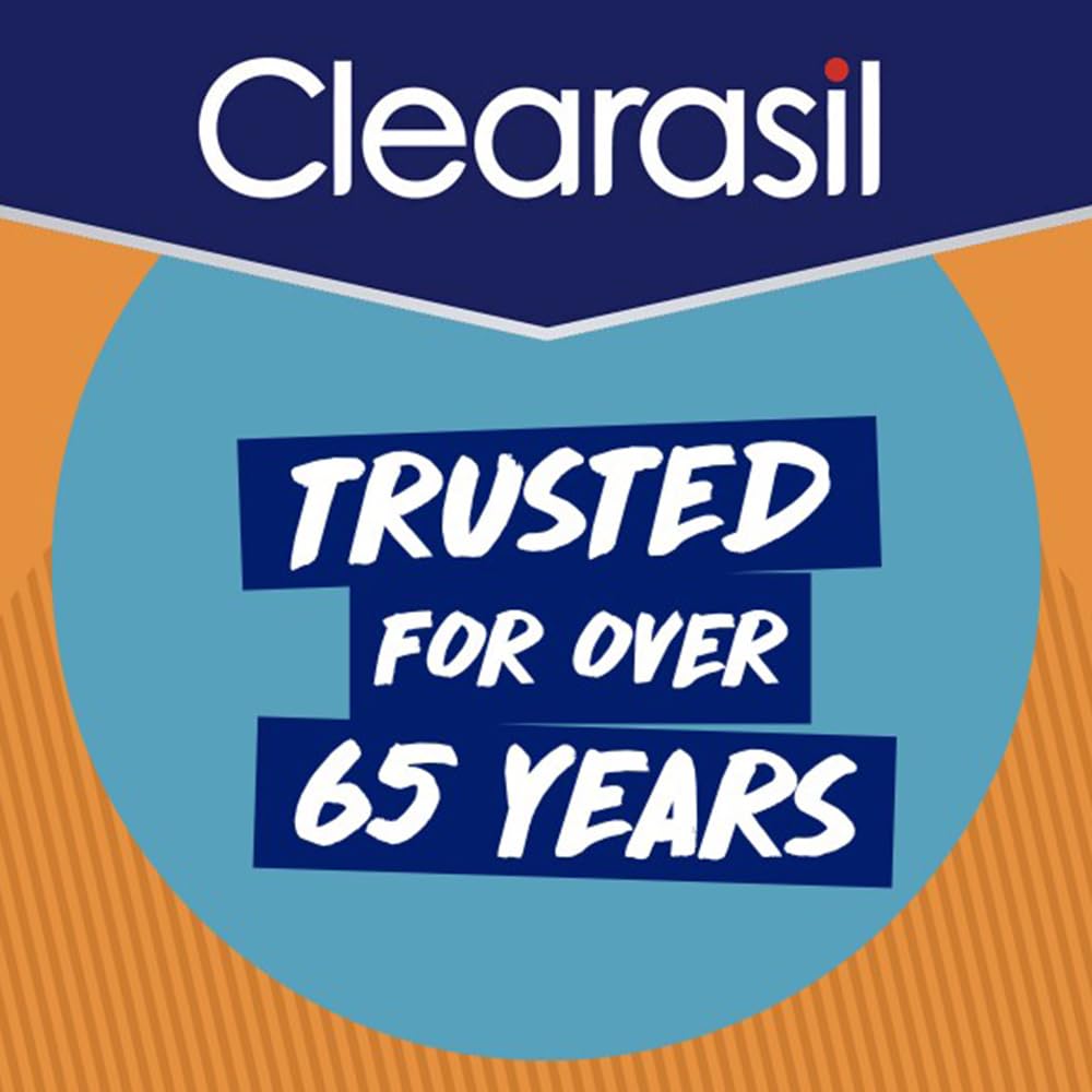 Clearasil Stubborn Acne Control 5in1 Exfoliating Wash – Pack of 5 (6.78 fl oz each)