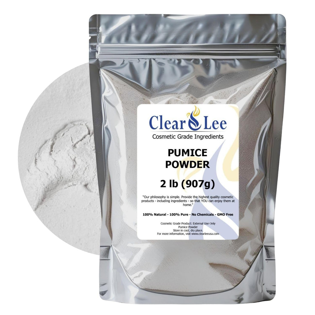 ClearLee Cosmetic Grade Pumice – 100% Pure Natural Exfoliant Powder for Face, Body & Feet (2 lb)