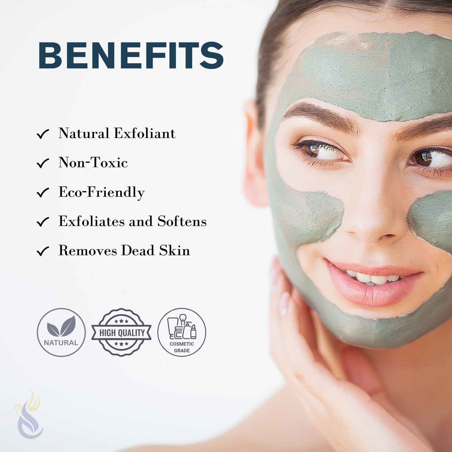 ClearLee Cosmetic Grade Pumice – 100% Pure Natural Exfoliant Powder for Face, Body & Feet (2 lb)