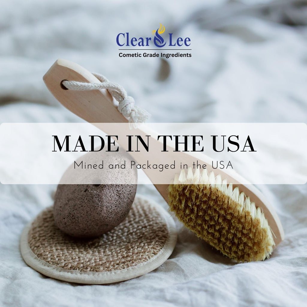 ClearLee Cosmetic Grade Pumice – 100% Pure Natural Exfoliant Powder for Face, Body & Feet (2 lb)