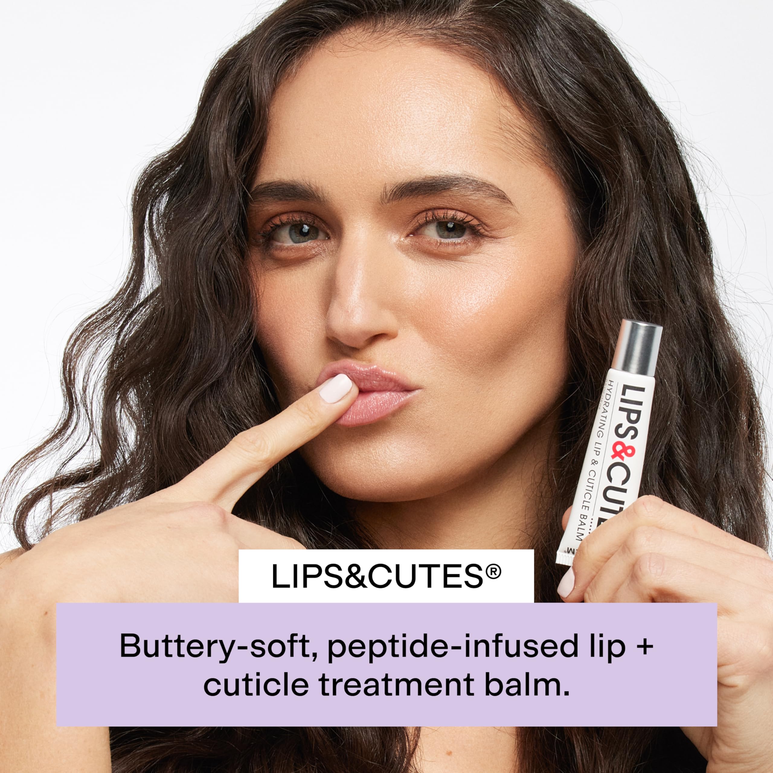CLEARSTEM LIPS&CUTES Lip Balm & Cuticle Care — 2-in-1 Hydration with Peptides, Vitamin E & Green Tea