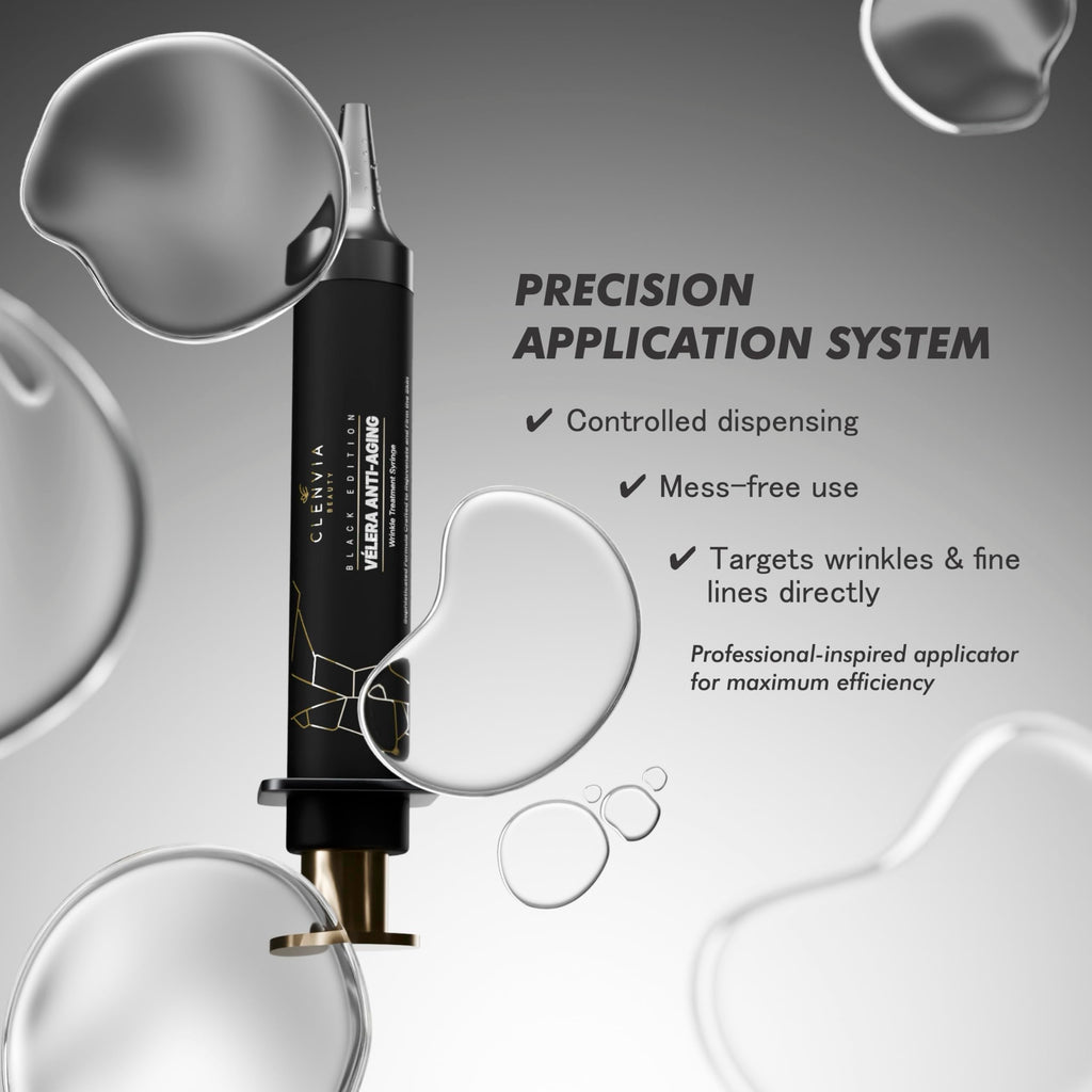 Vélera Black Edition Anti-Aging Syringe – CLENVIA Beauty | Firming & Smoothing 10ml