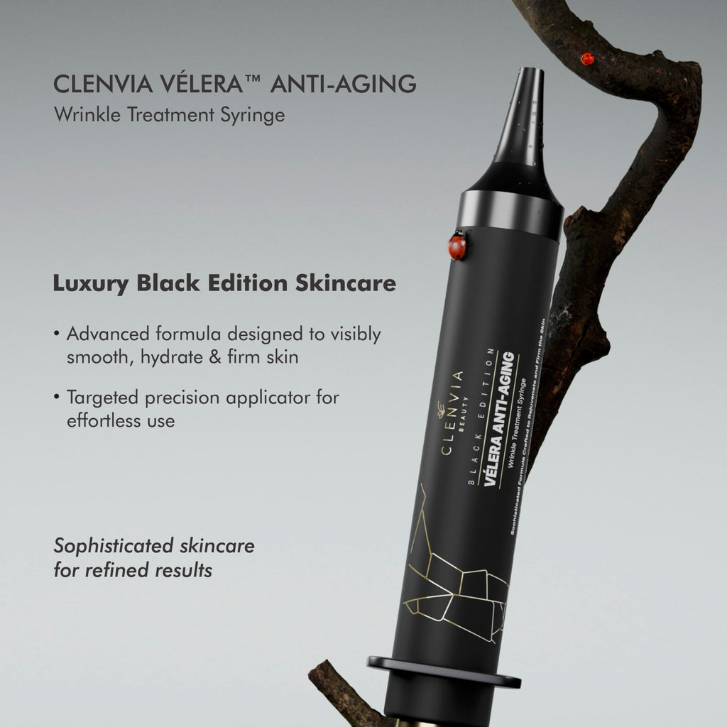 Vélera Black Edition Anti-Aging Syringe – CLENVIA Beauty | Firming & Smoothing 10ml