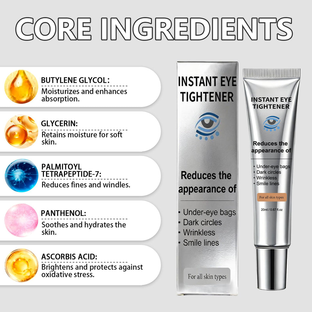 CLERVUN Instant Under Eye Lift Serum – Lightweight Eye Tightener (0.7 fl oz)
