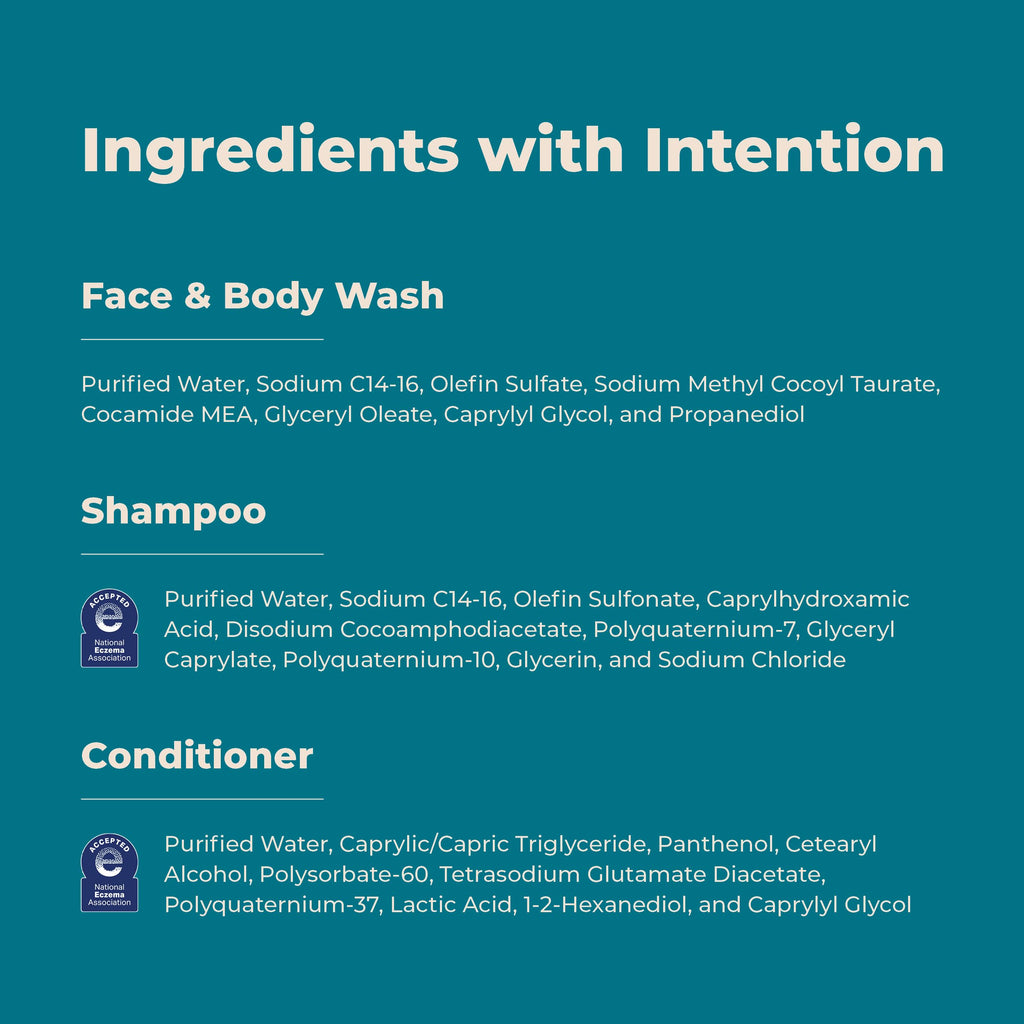 Cleure Fragrance Free Shampoo, Conditioner & Body Wash Set – 3-Piece Bundle (12 fl oz each)