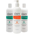 Cleure Fragrance Free Shampoo, Conditioner & Body Wash Set – 3-Piece Bundle (12 fl oz each)