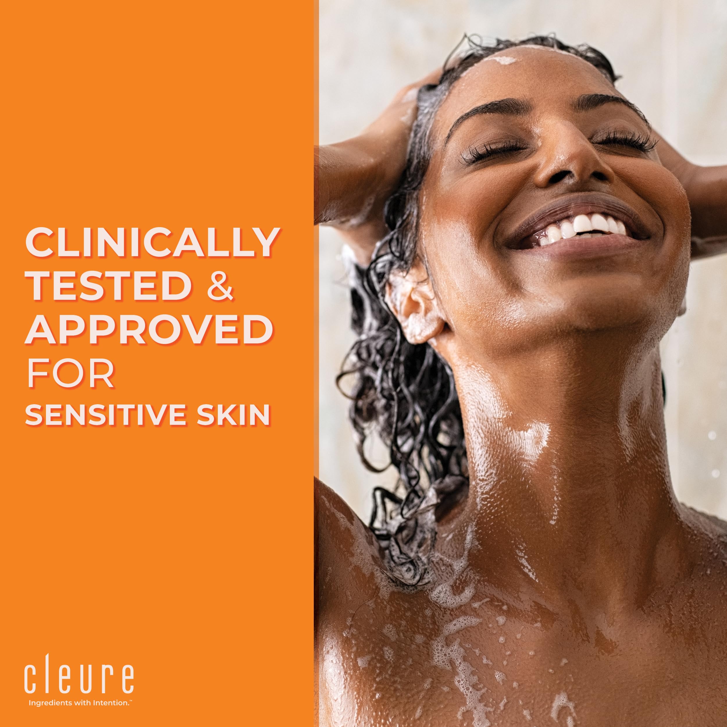 Cleure Hypoallergenic Volumizing Shampoo for Sensitive Skin – Fragrance Free, SLS & Paraben Free (12 oz, Pack of 2)
