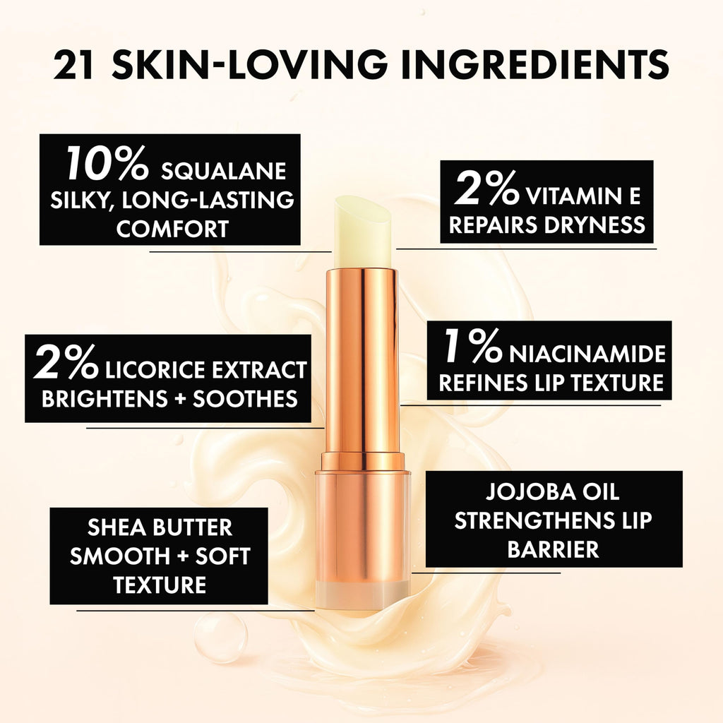 Clinexil Lip Balm – Hydrating Lip Care with Cold-Pressed Oils, 10% Squalane, Ceramides & Vitamin E
