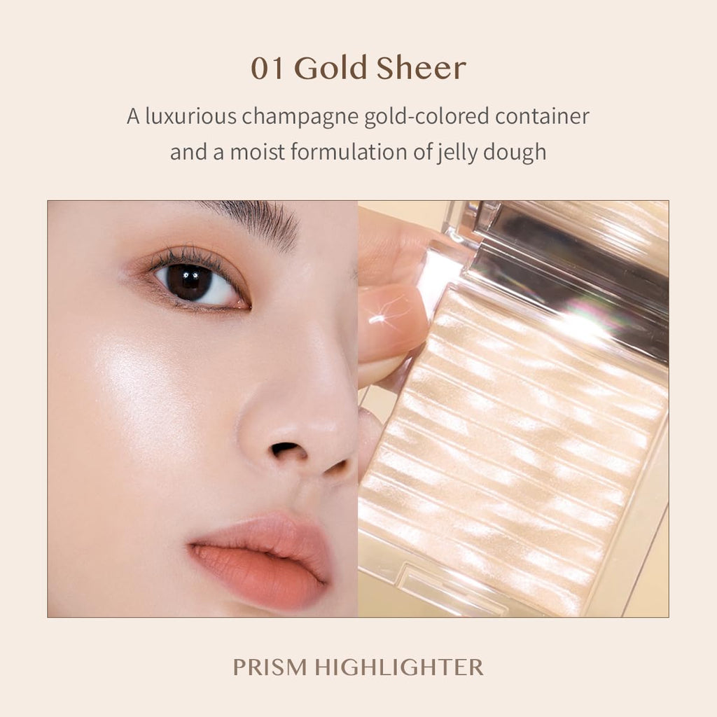 CLIO PRISM HIGHLIGHTER 01 GOLD SHEER – Radiant, Buildable Glow | CLIO PROFESSIONAL