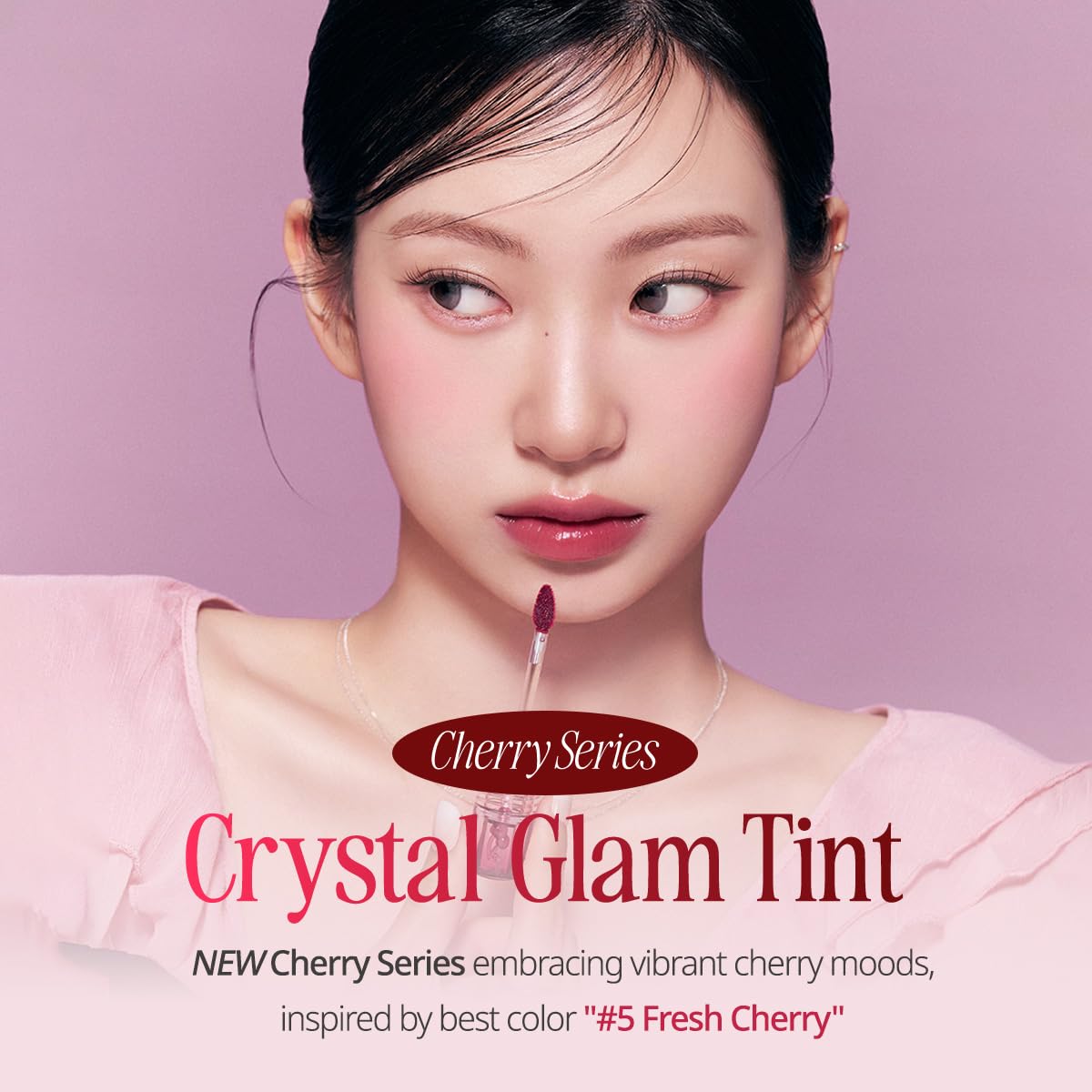 CLIO PROFESSIONAL Crystal Glam Tint Cherry Series 025 Dark Cherry – Glossy Lip Stain