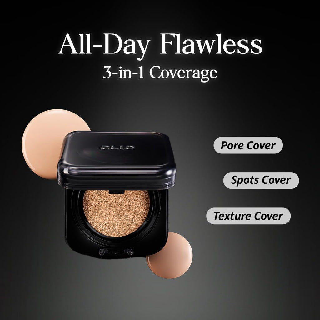CLIO Kill Cover Founwear Cushion Foundation 21C LINGERIE — Full Coverage Matte Finish | CLIO PROFESSIONAL